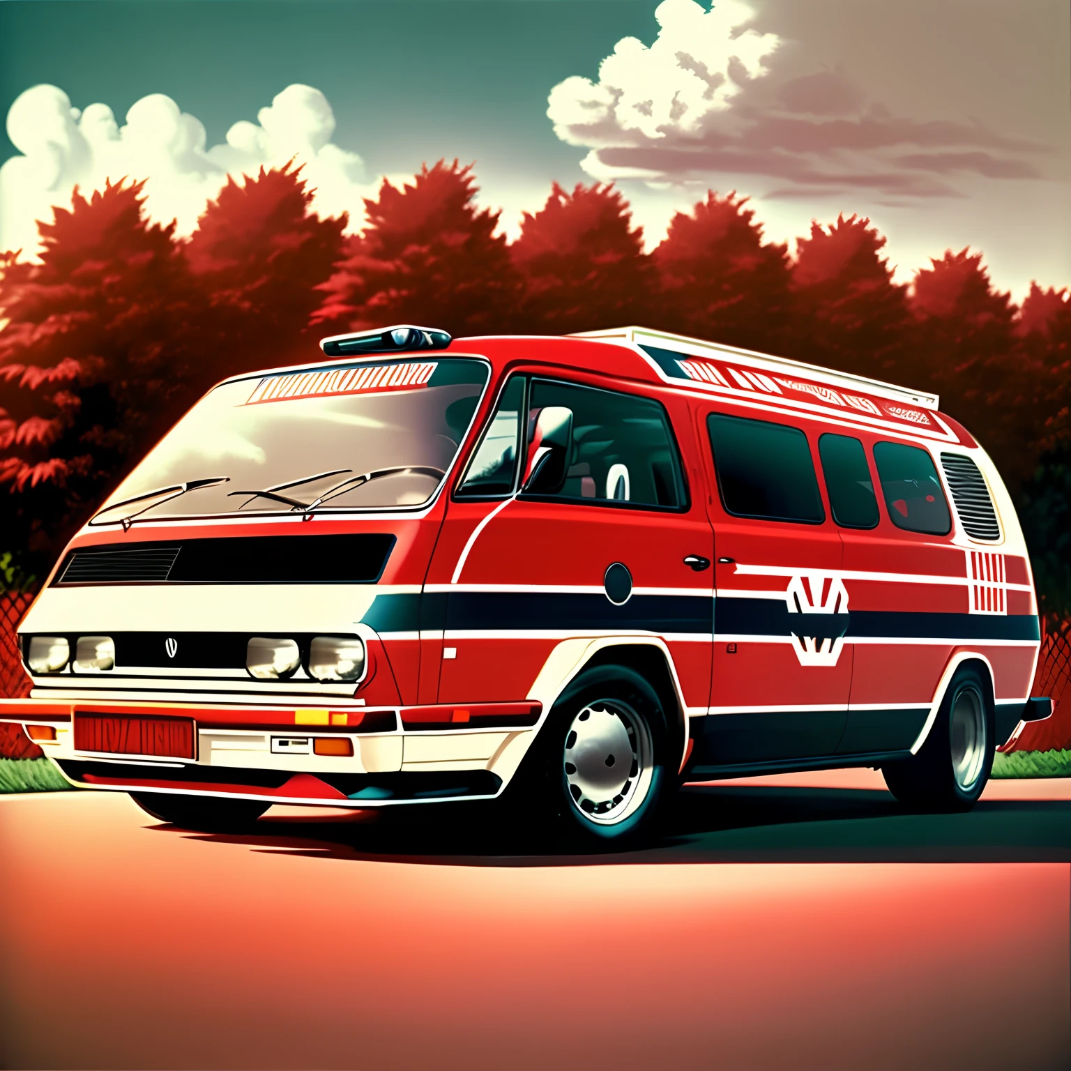 Volkswagen Voyage 1986 vermelho stock car racing --auto