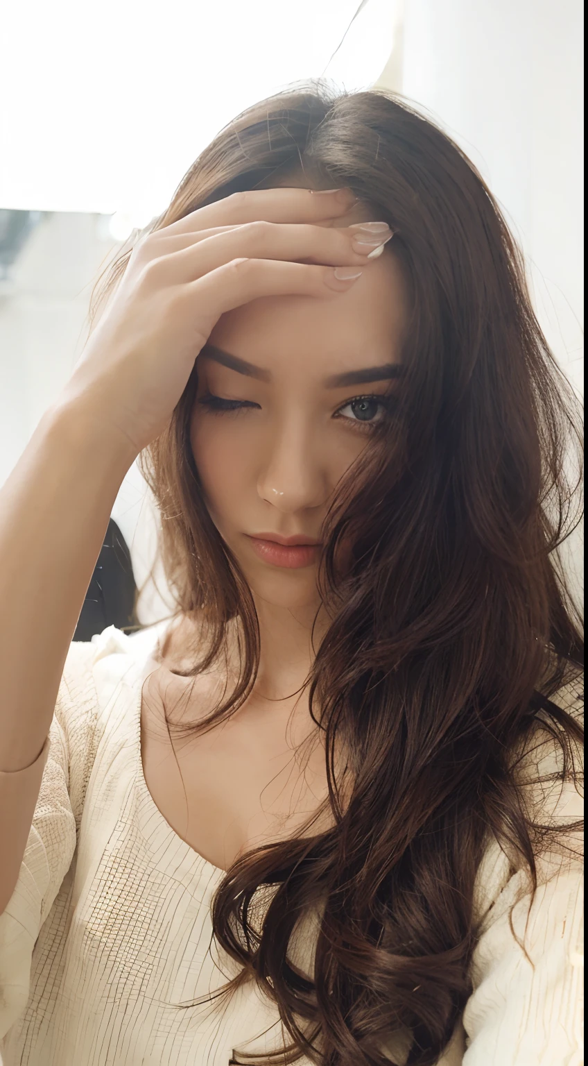 Close one eye