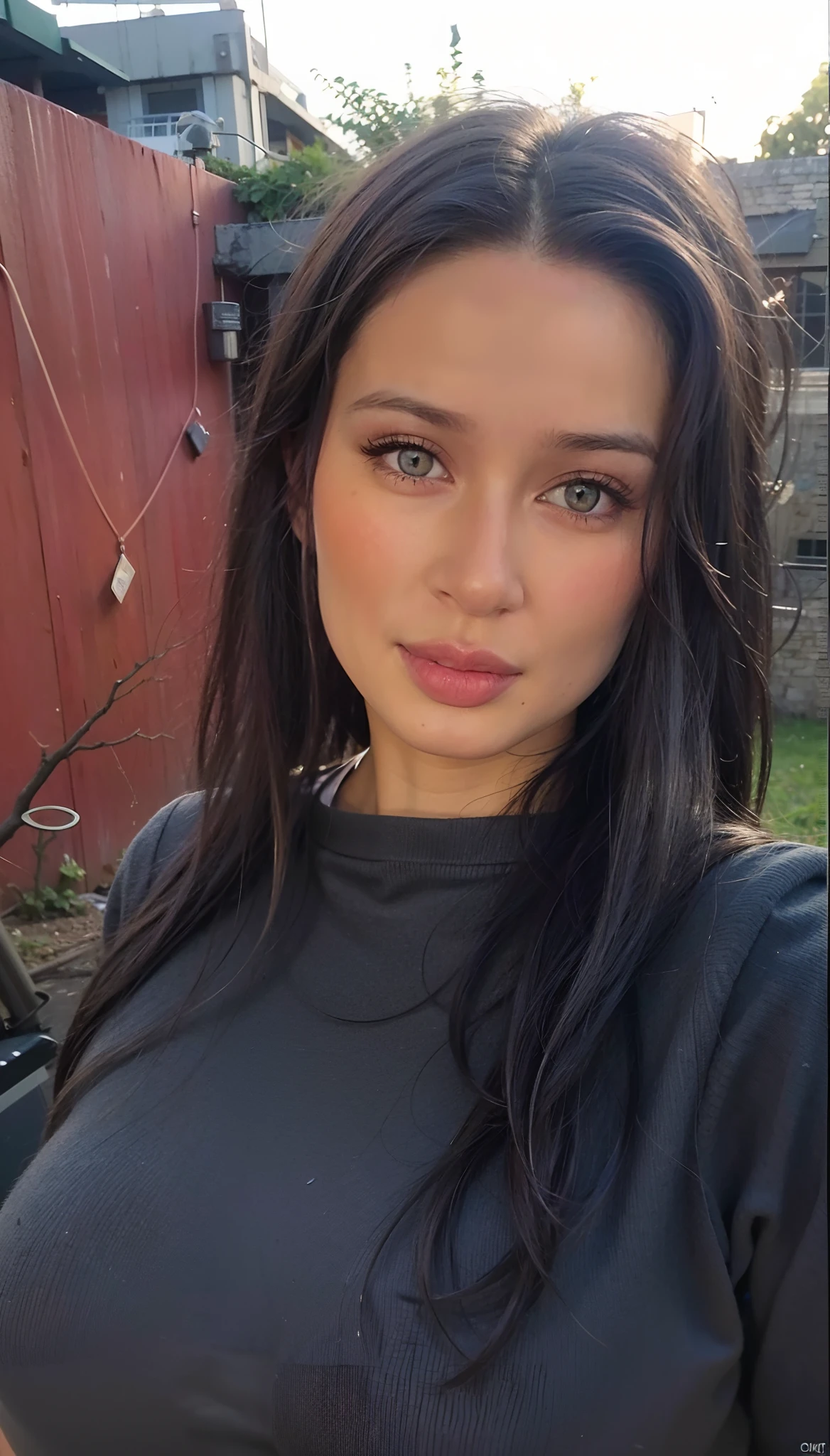 arafed woman with long black hair and a black top, profile pic, around 1 9 years old, 18 years old, profile image, just after rain, perfect face ), profile photo, black hair and large eyes, angelawhite, 2 4 year old female model, 8k selfie photograph, taken at golden hour, russian girlfriend, profile shot, 8k portrait, detailed intricate fabric texture, (charcoal black theme:1.3), spiral patterns, body freckles, bright, high quality image, masterpiece, detailed hair texture, detailed skin texture, detailed cloth texture, 8k, add fabric details, ultra detailed skin texture, ultra detailed photo, skin pores, cloth details, high skin details, realistic hair details, (8K, RAW photo, best quality, masterpiece:1.2), (realistic, photo-realistic:1.4), ultra-detailed (grainy:0.2)