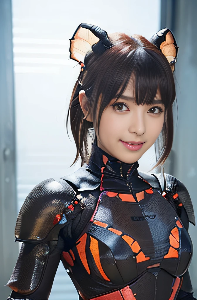 (high resolution,masterpiece,best quality,extremely detailed CG, anime, official art:1.4), realistic, photo, amazing fine details, all intricate, gloss and shiny,awesome many layers, 8k wall paper, 3d, sketch, kawaii, illustration,( solo:1.4), perfect female proportion,villainess, (fusion of dark brown cockroach and lady:1.4), (brown cockroach form lady:1.2), (brown cockroach lady:1.2), (fusion:1.2), (solo:1.4), (evil smile:1.2), muscular, abs, (cockroach brown exoskeleton bio insect suit:1.4), (cockroach brown exoskeleton bio insect armor:1.2), (brown transparency cockroach wing:1.4), (brown cockroach antennae:1.3),