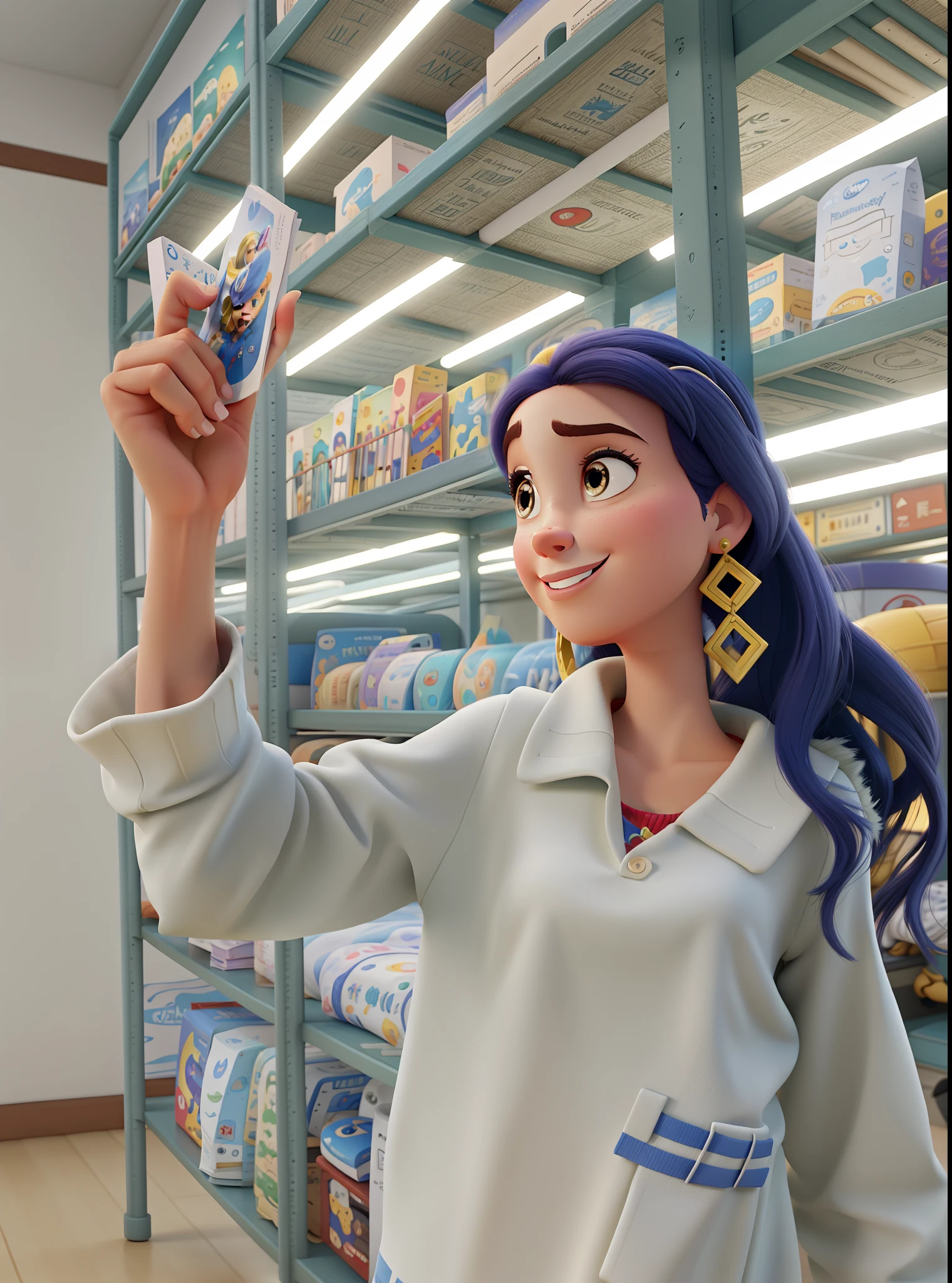 A Disney Pixar Poster Style Woman, alta qualidade, melhor qualidade
