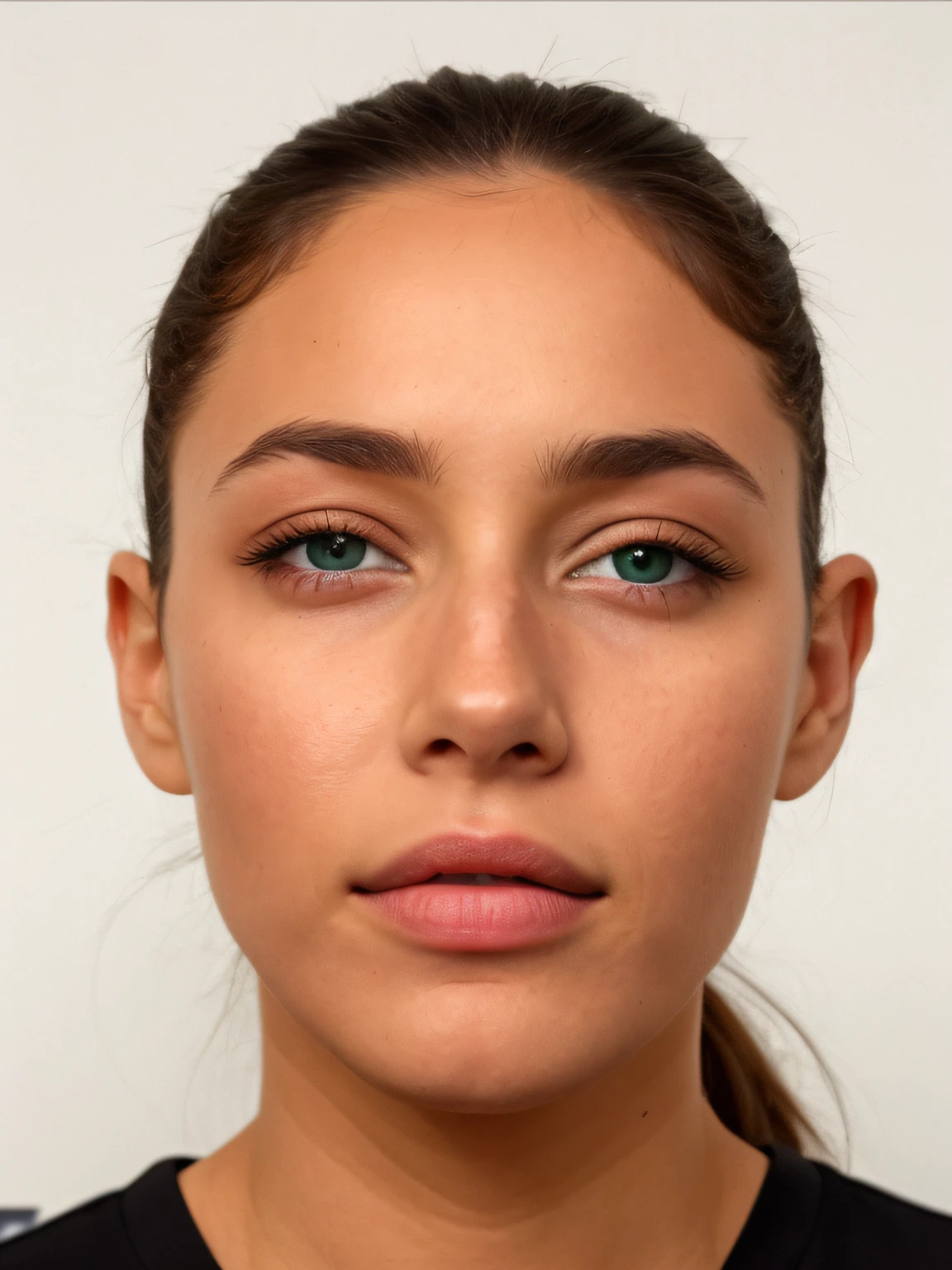 green eyes, like human eyes --auto
