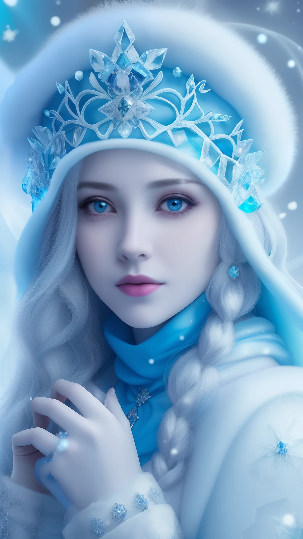 A white image in the middle of beautiful blue eyes like tired diamonds, empty look with tears and title "almost perfect omega" 
