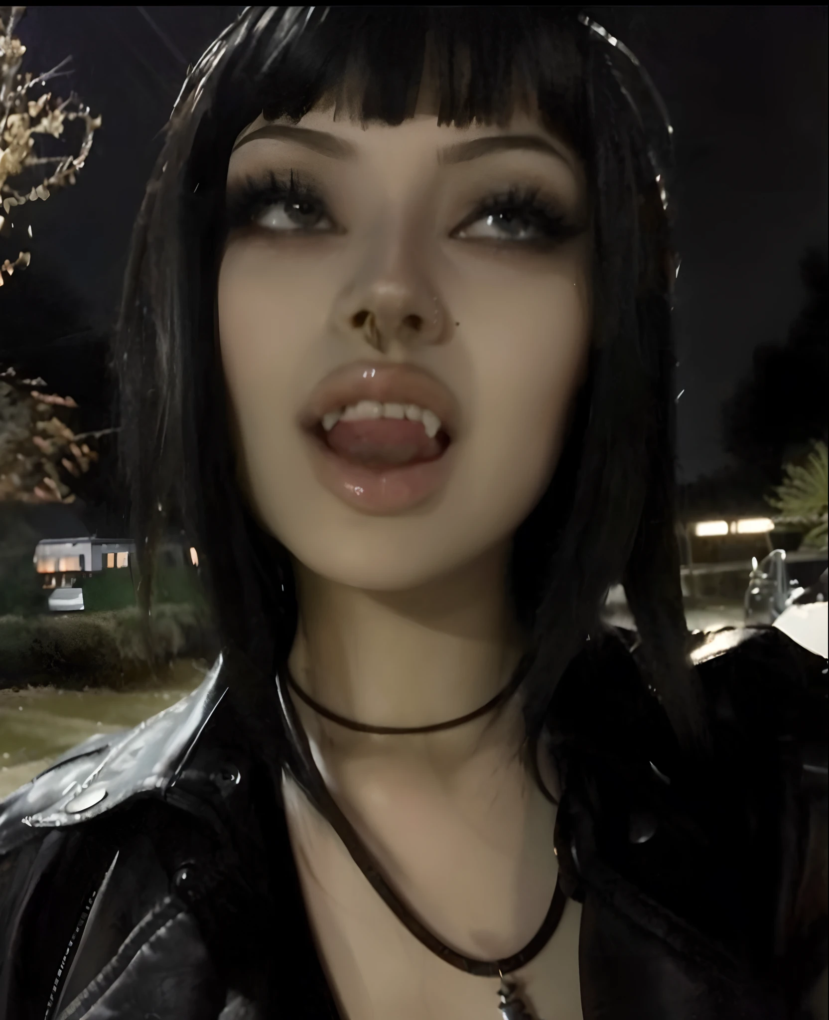 (masterpiece), (best quality), 1girl, punk clothing, spiked collar, fingerless gloves, jacket, big breasts, tattoos, shirtless, street with graffiti, LickingPenisQuiron pose
fellatio
,pov
,penis
,erection
,licking