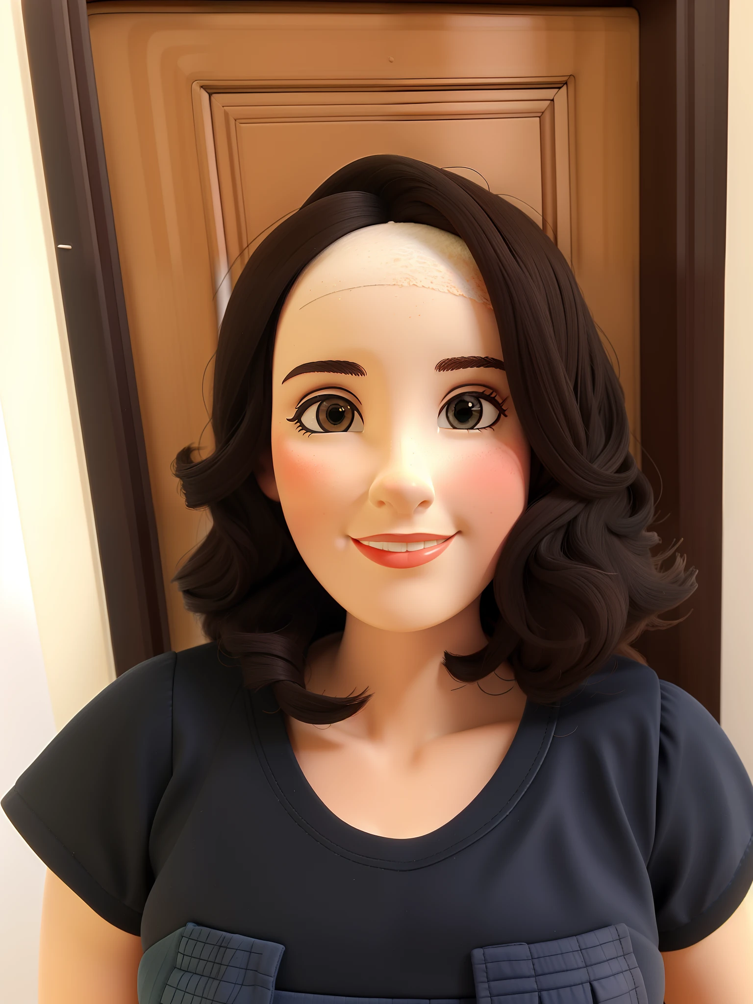Criando boneca de porcelana, no atelier de boneca