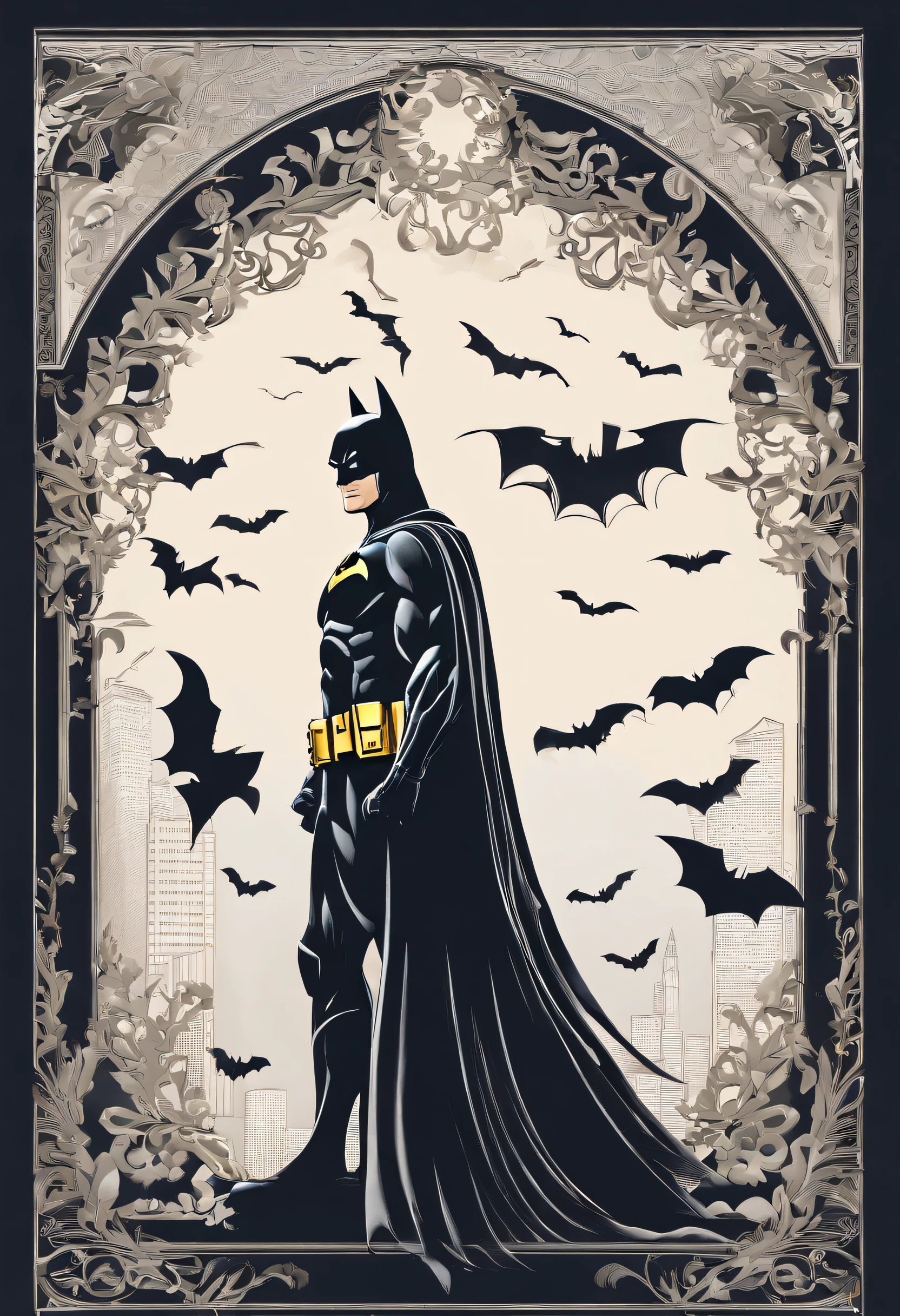 Masterpiece、top-quality、A hyper-realistic、Photorealsitic、batman、Super cool