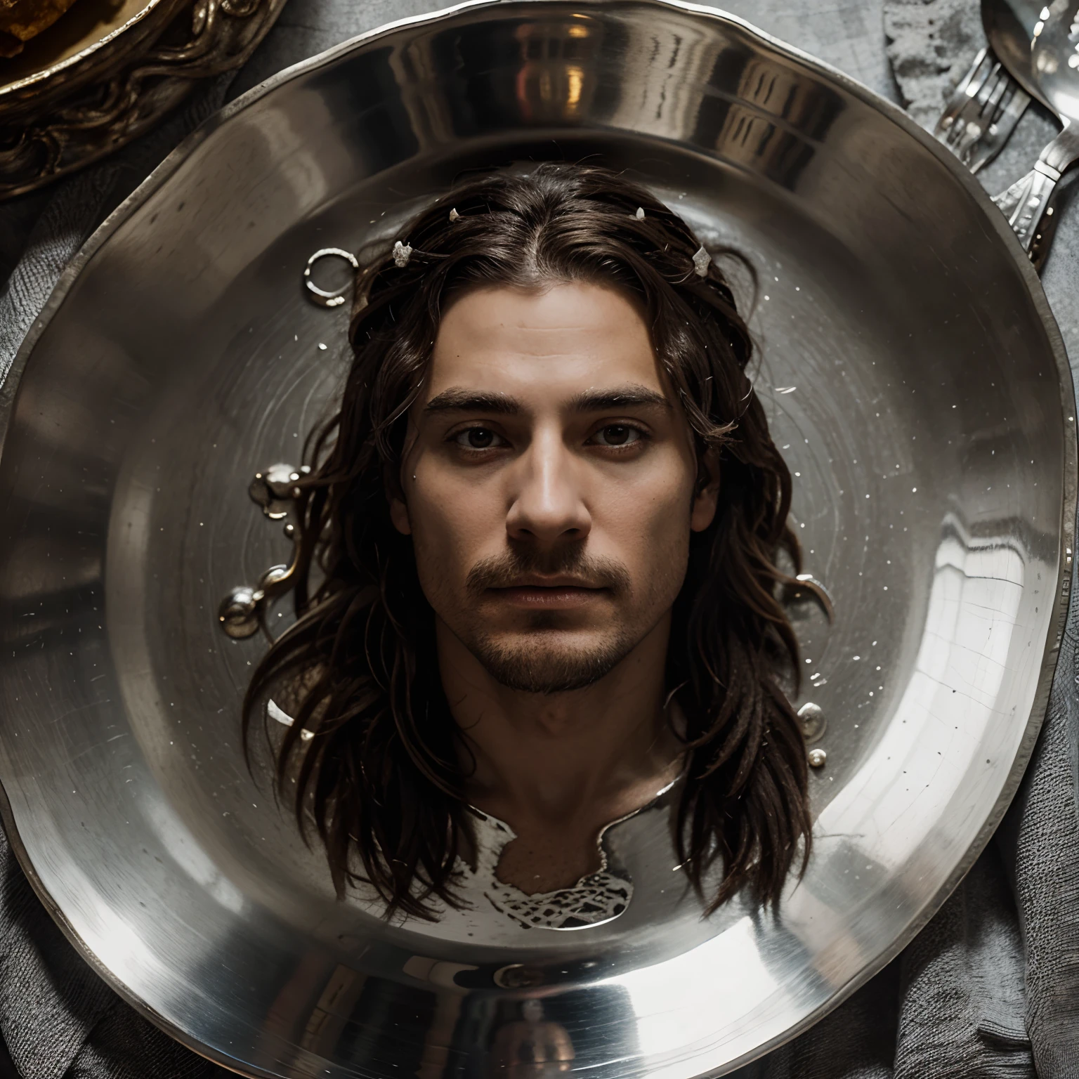 John the Baptist's head on silver platter