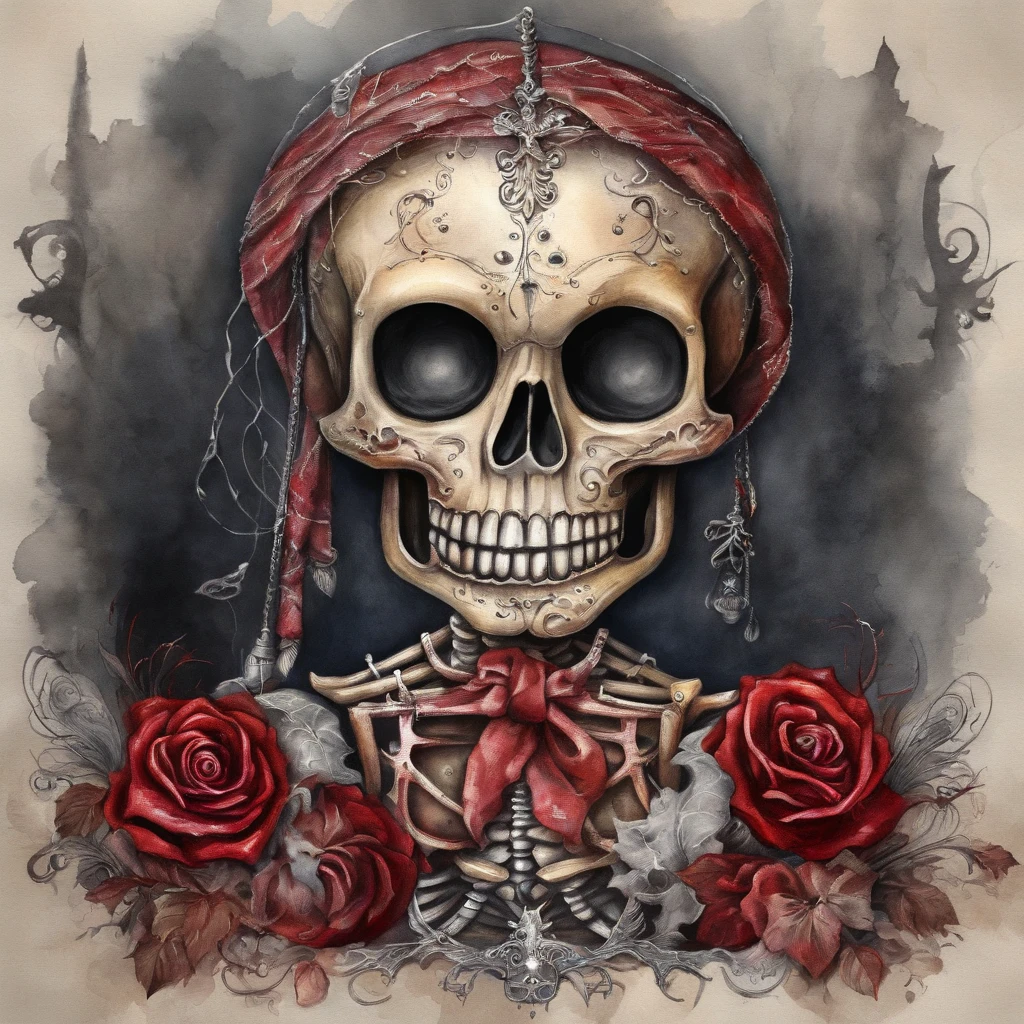 masterpiece Chibi gothic doll Skelleton, Em um inferno Masacre de Sangue, ,Blood Sparks, pycho Sorriso, Detailed and Intrincicate, disco Rigido, Bioluminicense