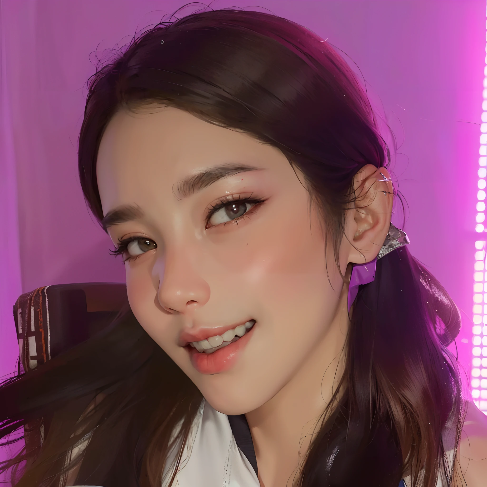 (8k, RAW photo, best quality, masterpiece:1.2), (realistic, photo-realistic:1.4), illustration, highres,hexagon,(1girl), gorgeous, rough skin, (oval face:1.1), professional lighting, photon mapping, radiosity, physically-based rendering, cute,
wear basketball uniform, large breast, ((cleavage)), at basketball court, pureerosface_v1:0.3