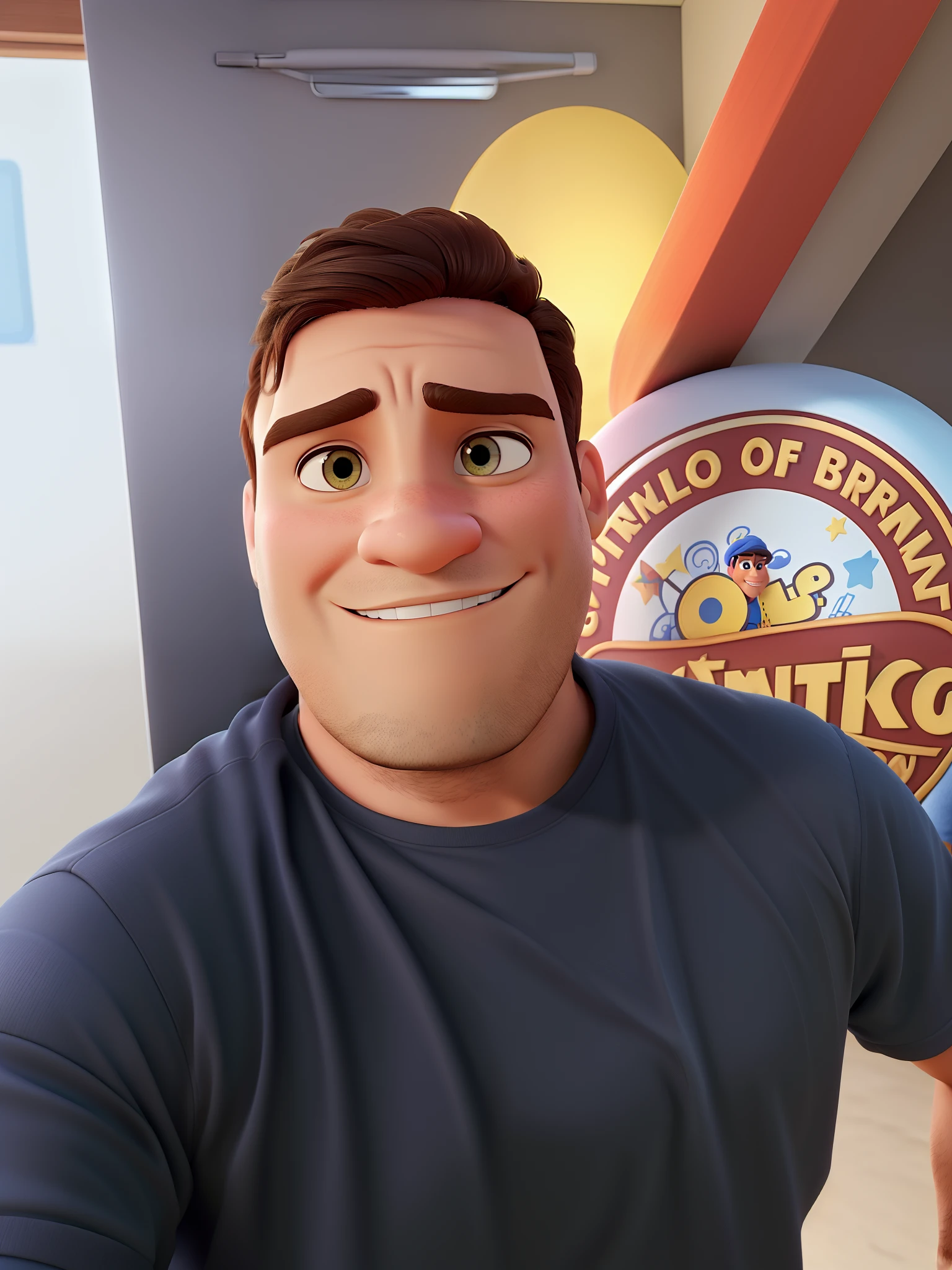 Um homem estilo Disney pixar, alta qualidade, melhor qualidade