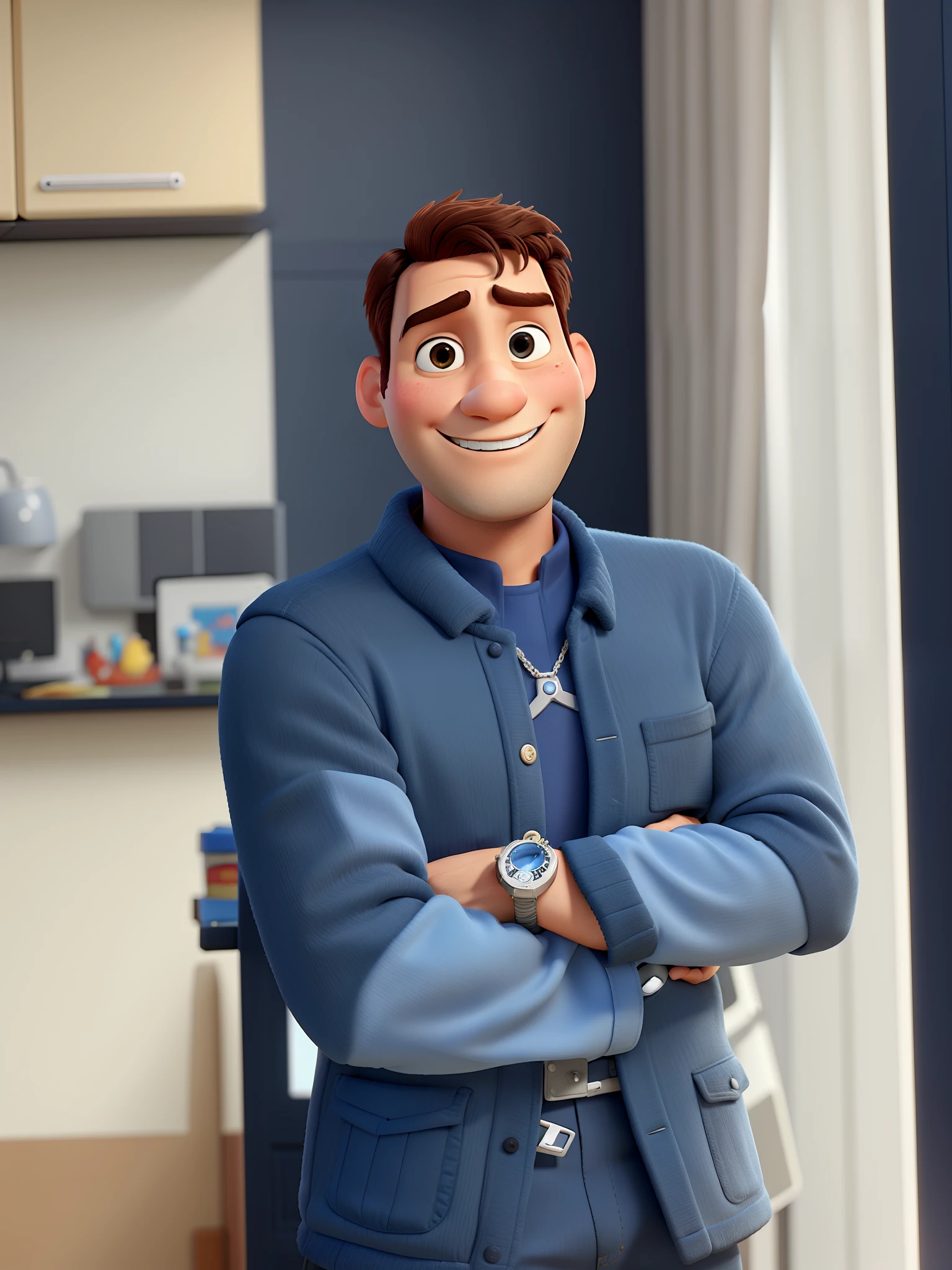 Criar homem modelo pixar Disney