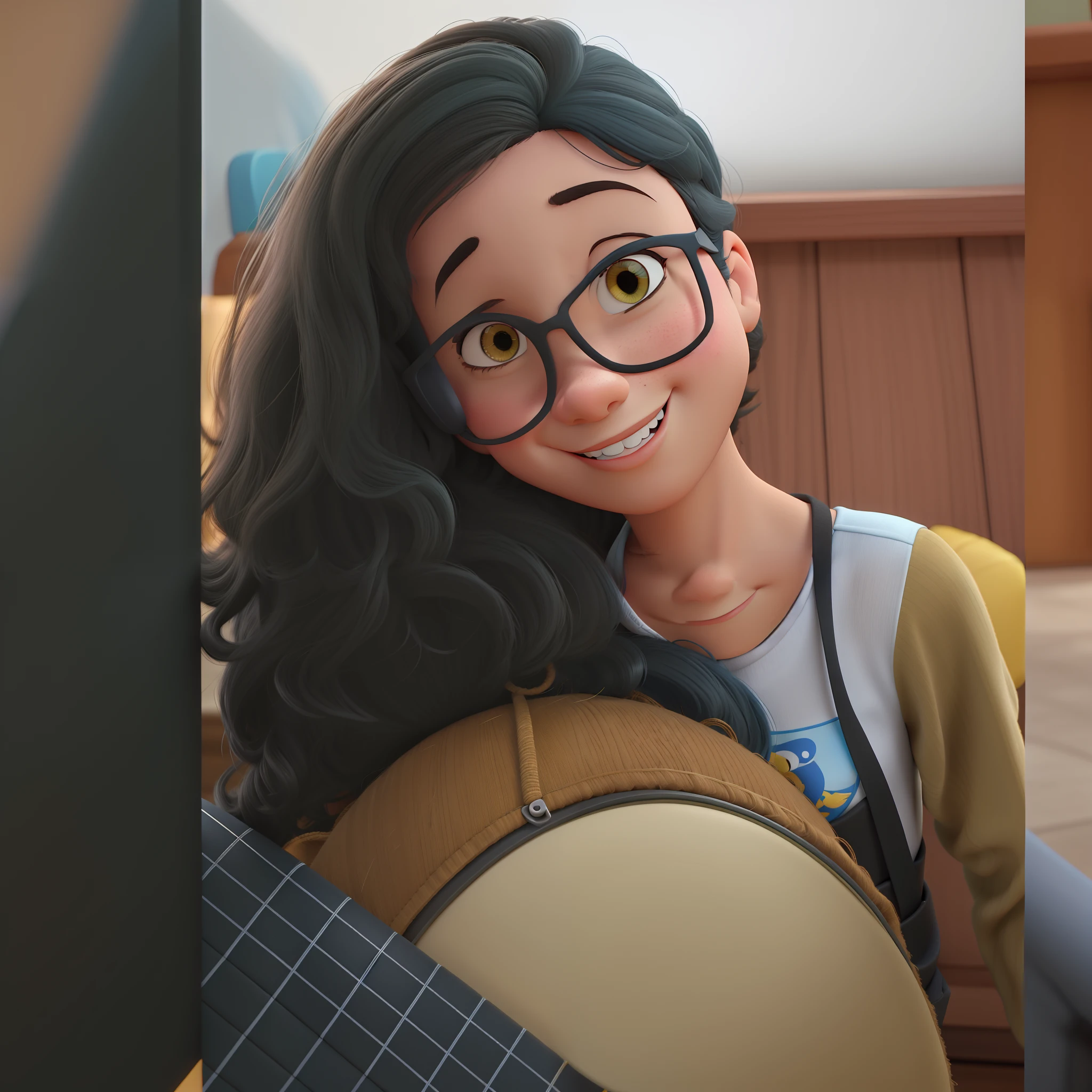 Menina estilo Disney pixar, alta qualidade, melhor qualidade