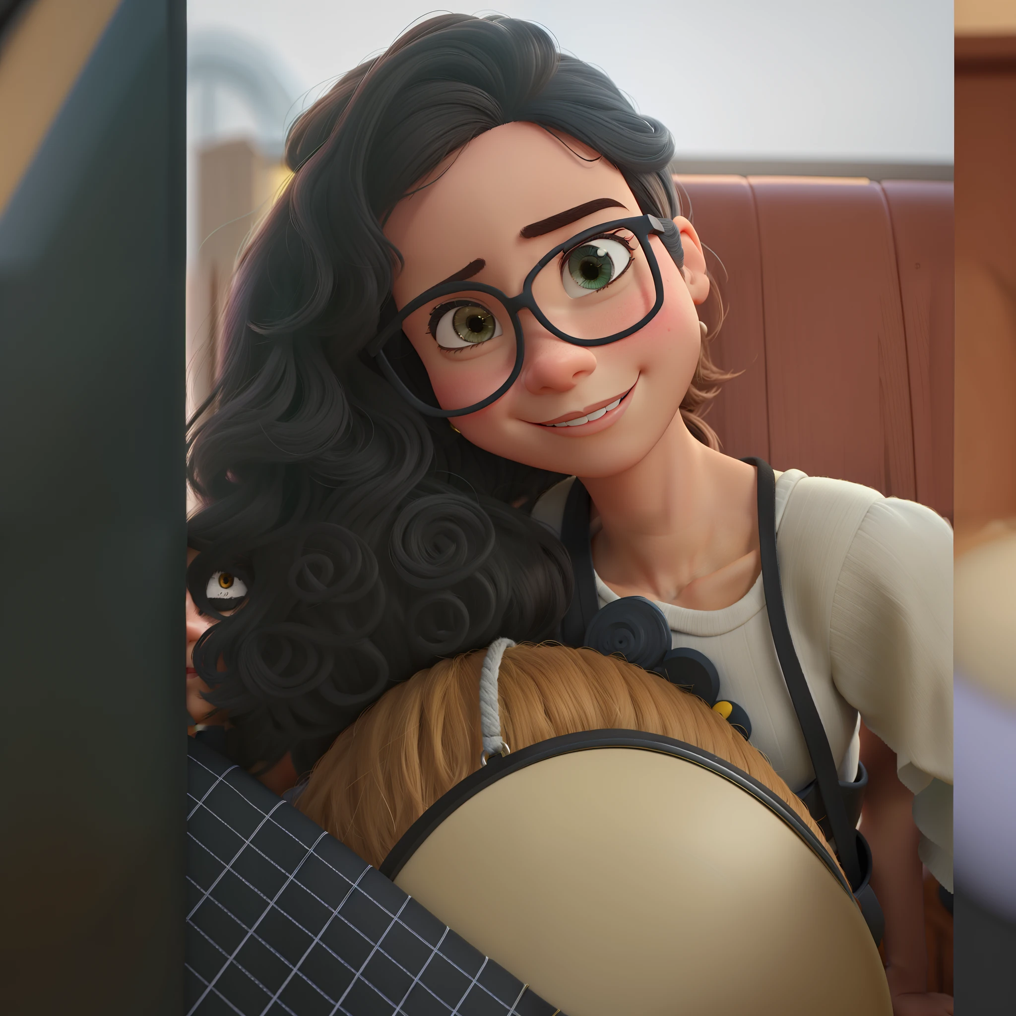 Menina estilo Disney pixar, alta qualidade, melhor qualidade