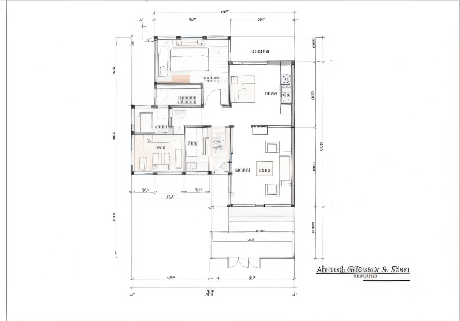 a drawing of a house with a floor plan and a living room, architectural plan, floor plan, plan drawing, layout design, architectural plans, building plans, floor plan view, 2 d autocad, architectural planning, layout, residential design, blueprint, autocad, architecture blueprint copy, architectural drawing, hight resolution, flat 2 d, cad, top - view