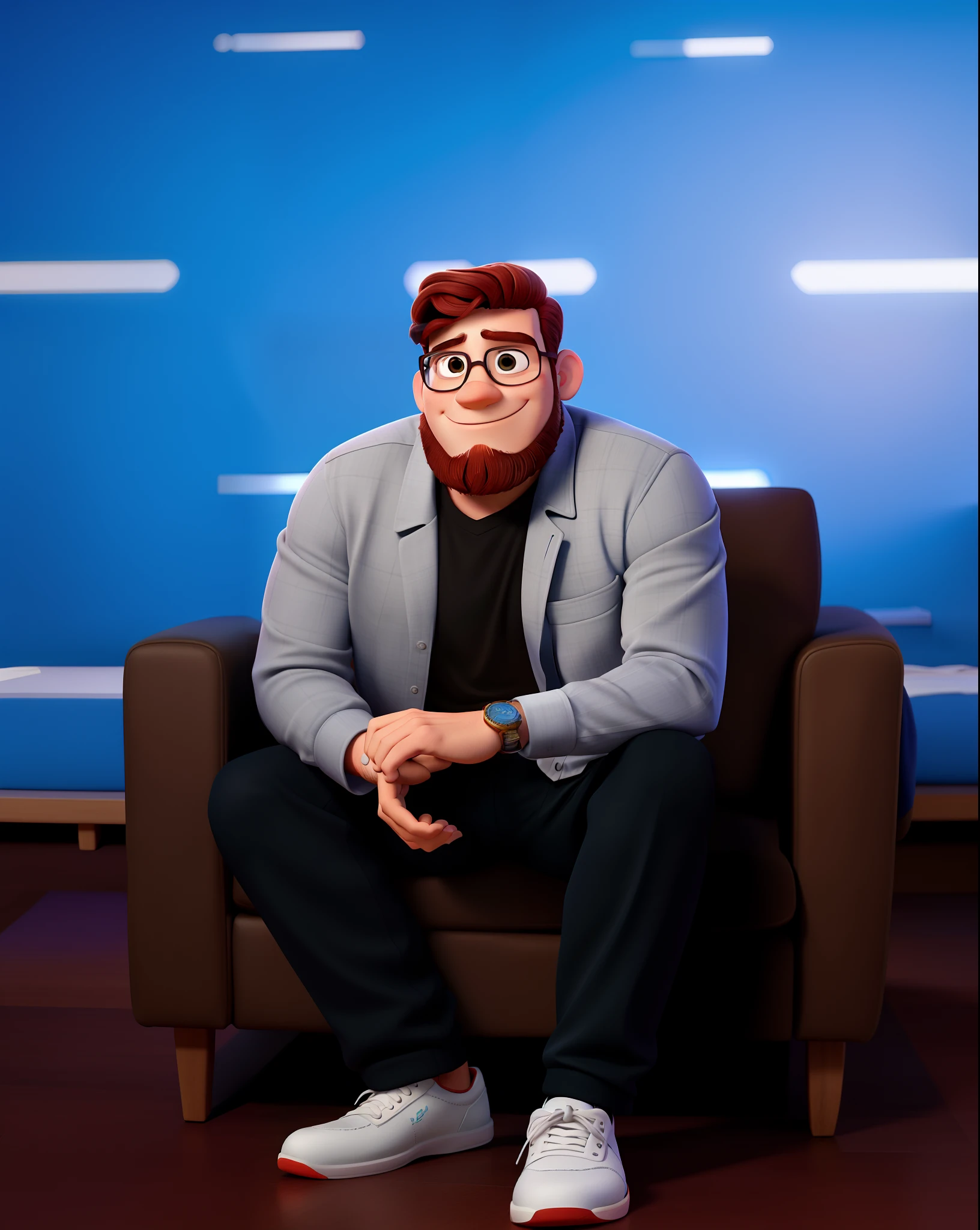 Um homem moreno estilo Disney Pixar, alta qualidade, melhor qualidade