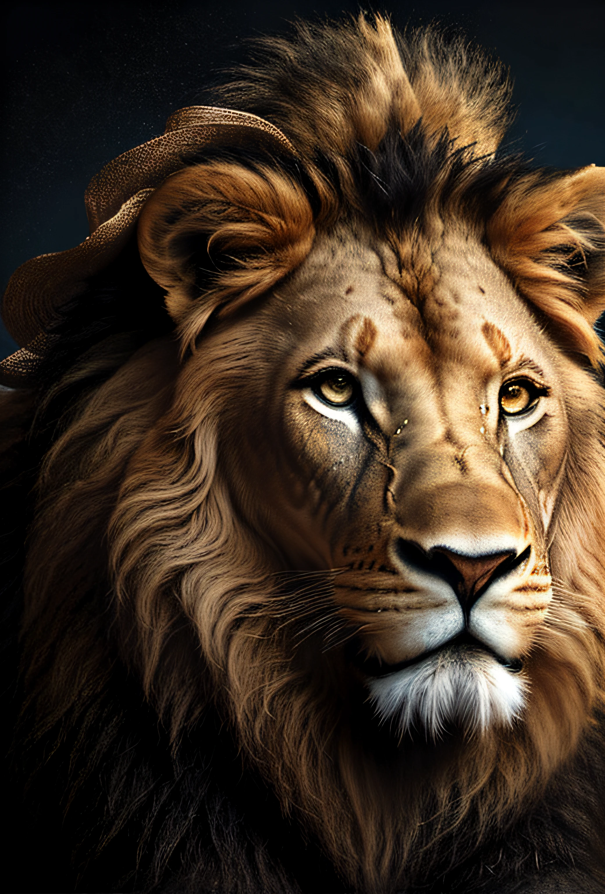 painting of a lion wearing a hat and sunglasses, king of the jungle, lion warrior, lion with crown, portrait of a lion, robot lion, lion, roaring blue lion. majestic, half lion, 2 d full body lion, lion mane, “portrait of a cartoon animal, lionardo davinchi, by derek zabrocki, portrait of a king