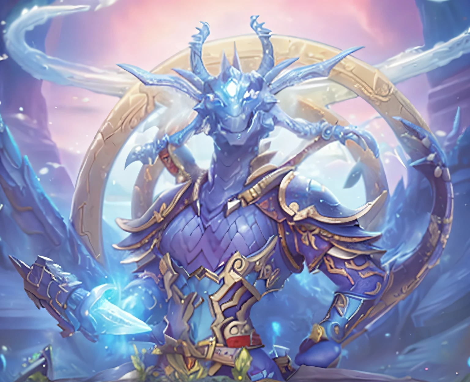 A closeup of a dragon with a sword and a shield, arte de splash do mundo de warcraft, wow 4 k fantasia detalhe, Arte de Hearthstone, Arte de Hearthstone, arte do jogo de cartas de hearthstone, arte do mundo de warcraft, Arte conceitual de Hearthstone da Blizzard, Arte de Warcraft da Blizzard, hearthstone card art, arte de salpicos de pedra de fogo, Estilo de arte do mundo de Warcraft, hearthstone card art, Arte oficial de Hearthstone, (estilo disney pixar, alta qualidade, melhor qualidade)