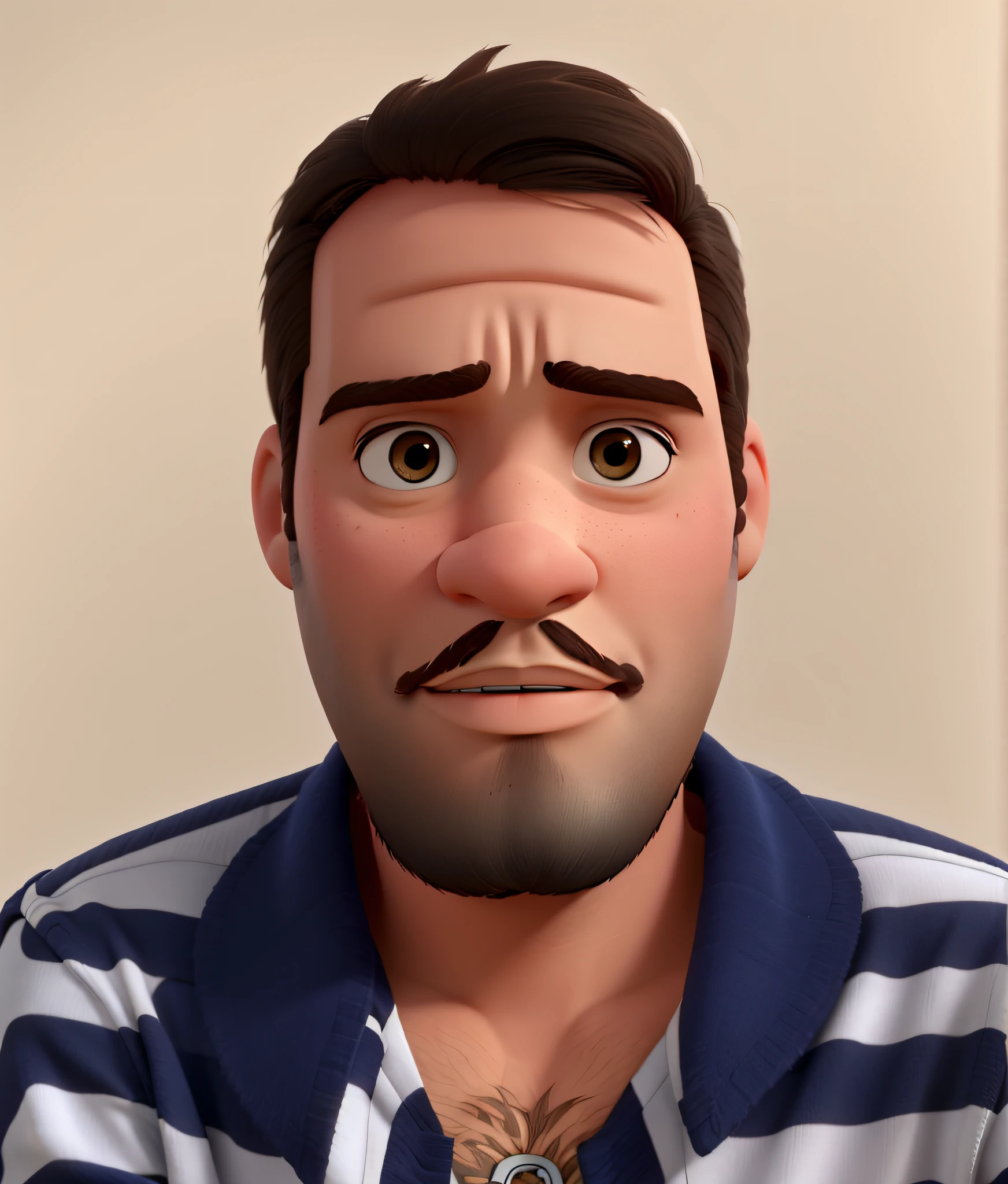 Um homem branco estilo pixar, alta qualidade, melhor qualidade