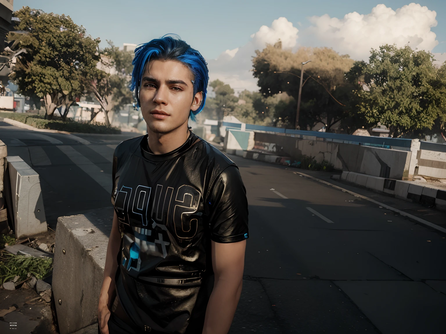 Change background cyberpunk handsome boy, realistic face, 8k, ultra realistic,
