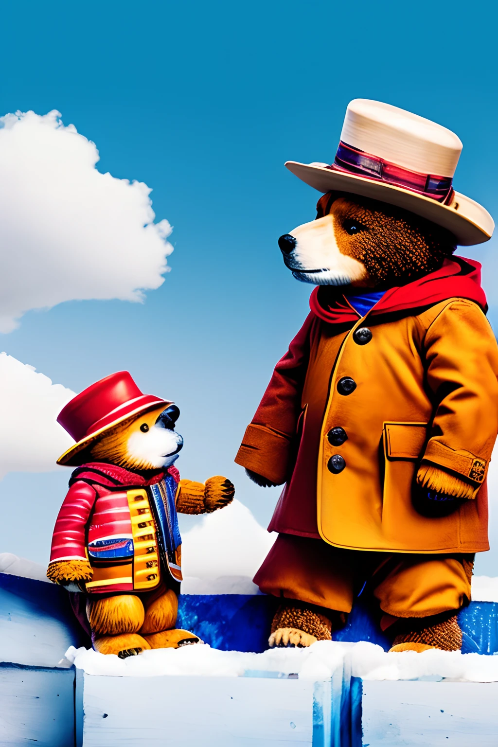 Paddington bear and Freddy fazbear