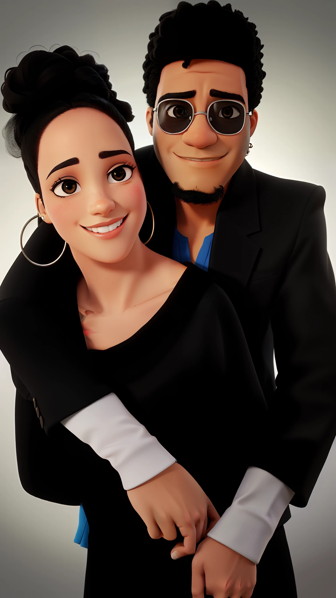 Um casal de negros.