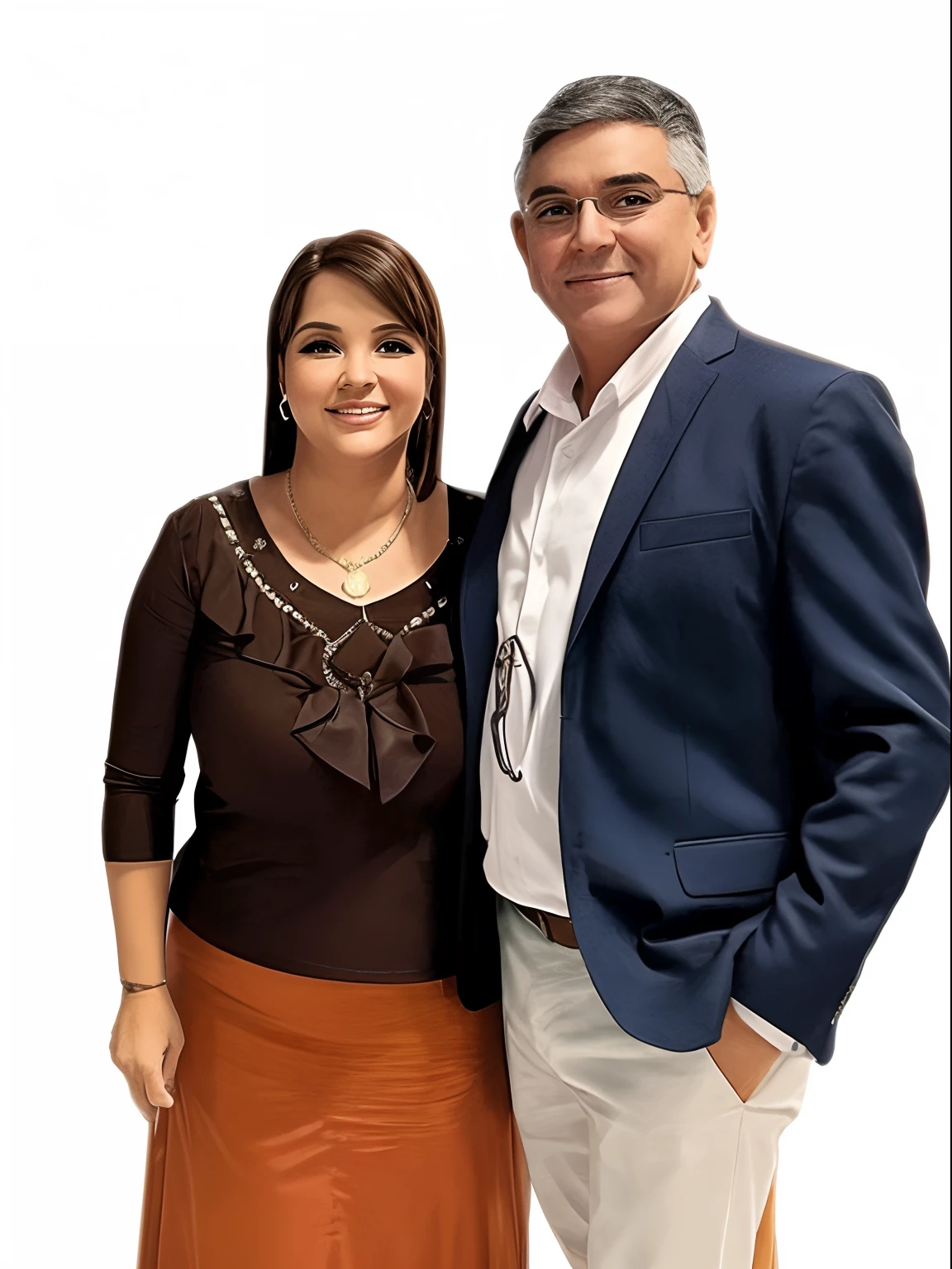 Um casal na igreja estilo disney pixar, louvando na igreja