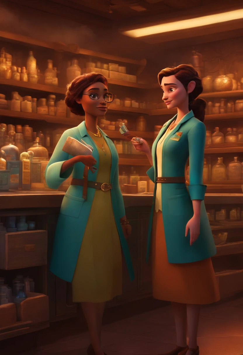 disney pixar avatar showing two female pharmacists