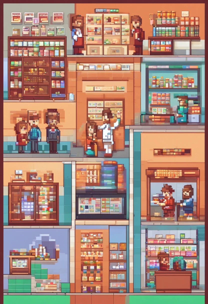 2 pharmacists showing cellphone app about health, drugs and laws
