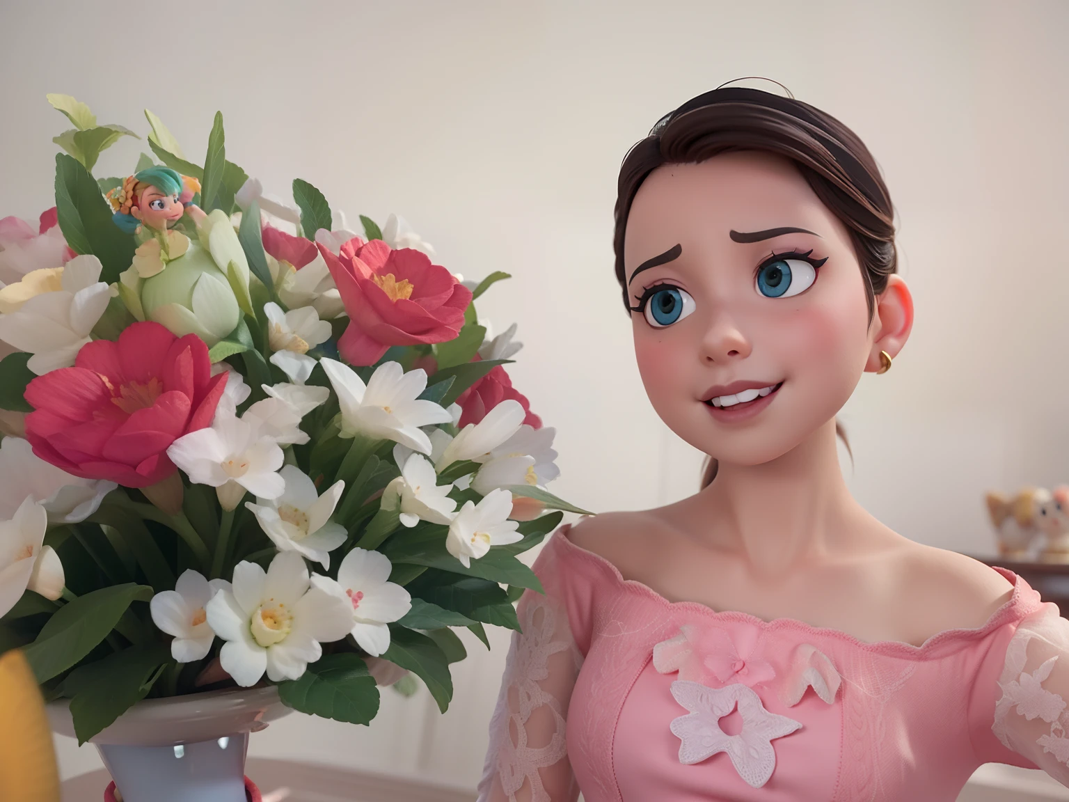 Uma mulher no estilo disney pixar, alta qualidade, melhor qualidade