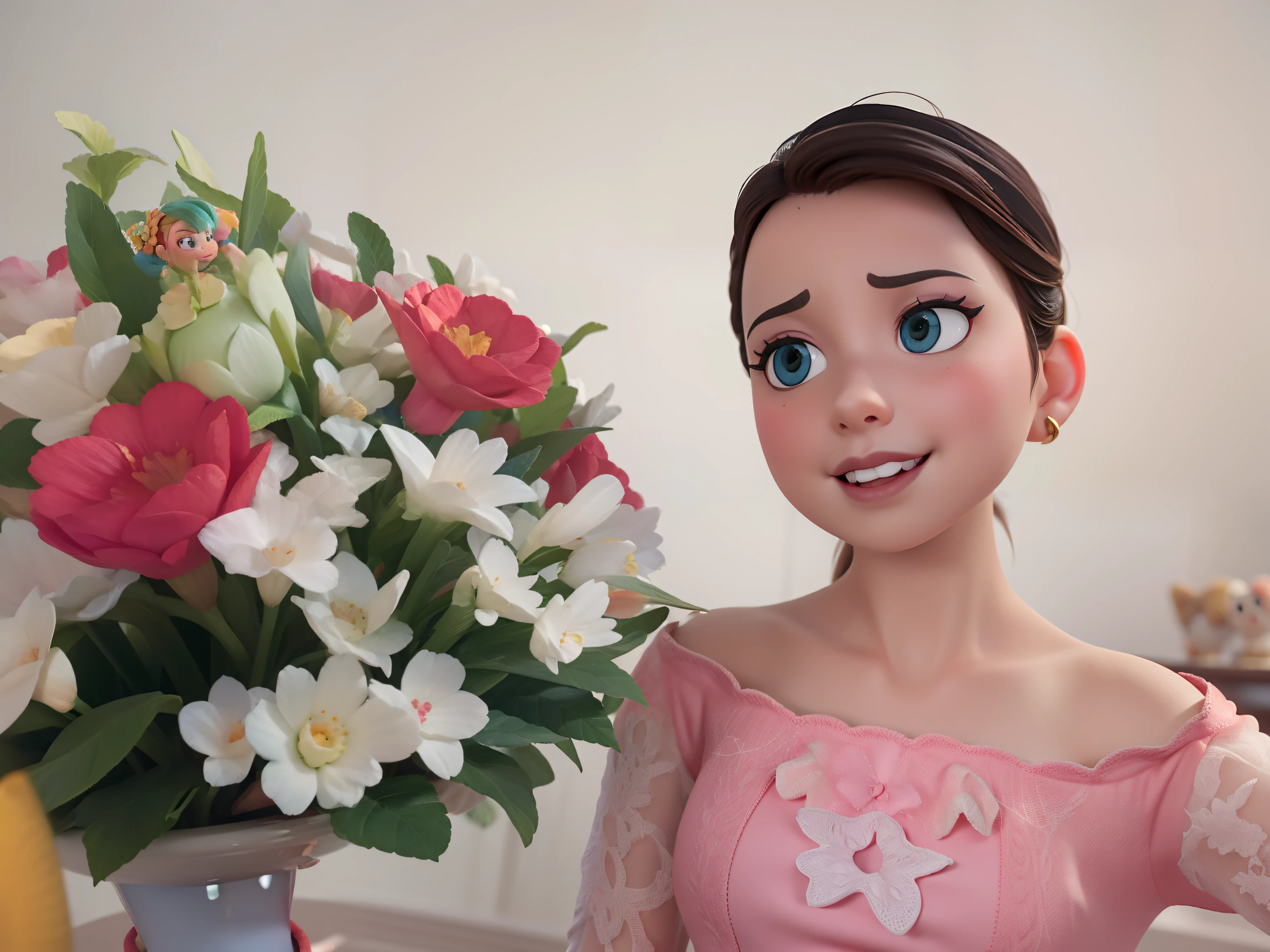 Uma mulher no estilo disney pixar, alta qualidade, melhor qualidade