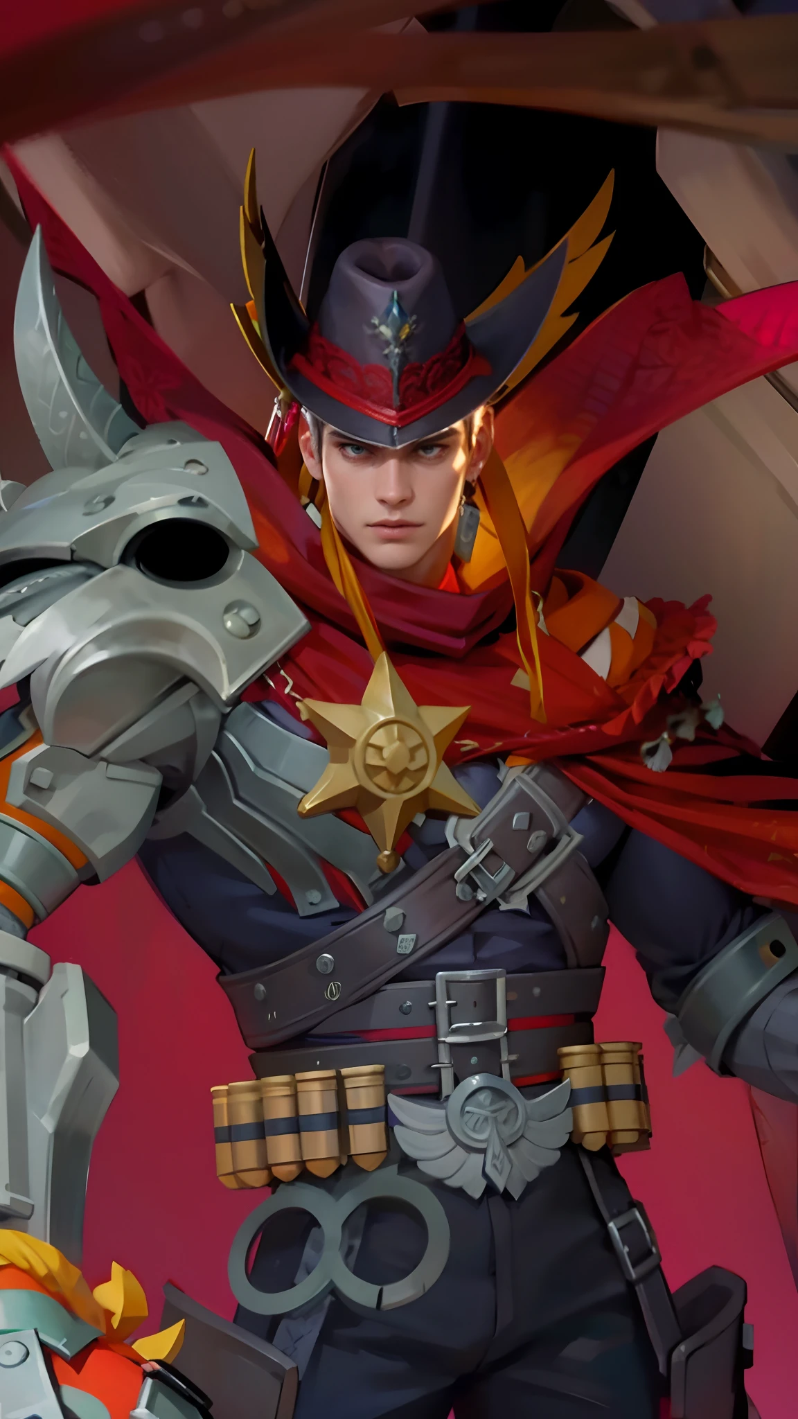 Best quality, masterpiece, detailed skin texture, detailed clothes texture, detailed face, super detail, 8k, intricate detail, 1 boy, The color doesn't change, Muscle guy, 1 guy