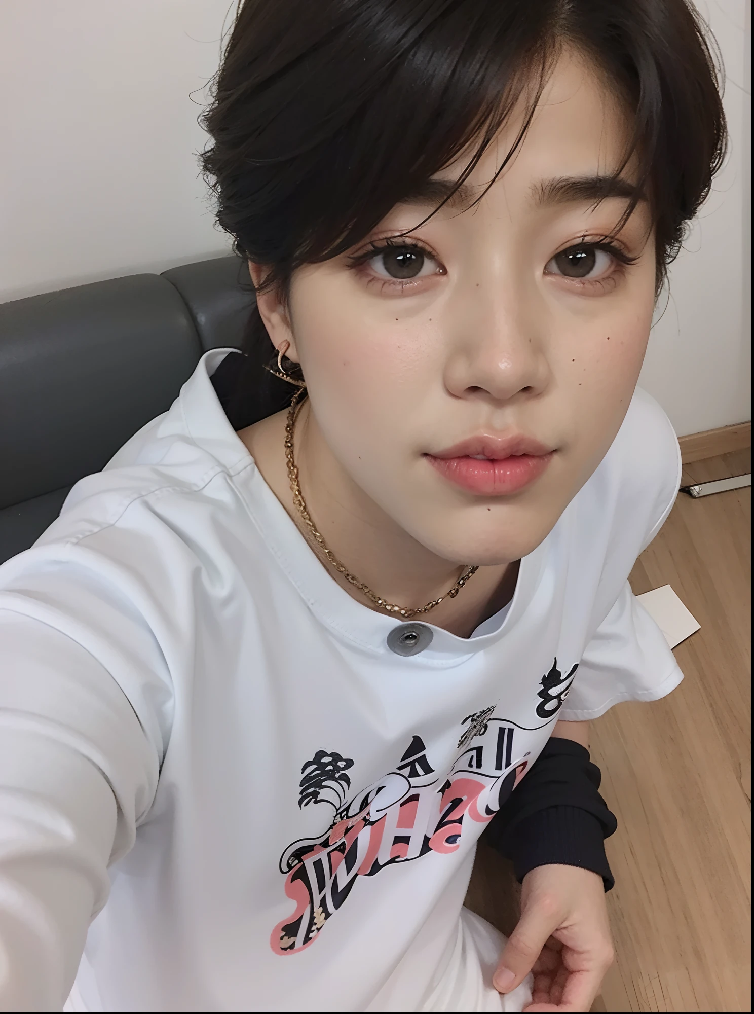 There's a man with a white shirt and a black and white shirt, Parque Jimin, Rosto Jimin preciso, Jimin\Plump lips, Jimin\'s right eyelid swollen, Jimin\Nariz grego, Jimin, Hyung Tae, Kim Doyoung, TaeJune Kim, Jung Jaehyun, Hong June Hyung, Jinyoung Canela, wan adorable korean face