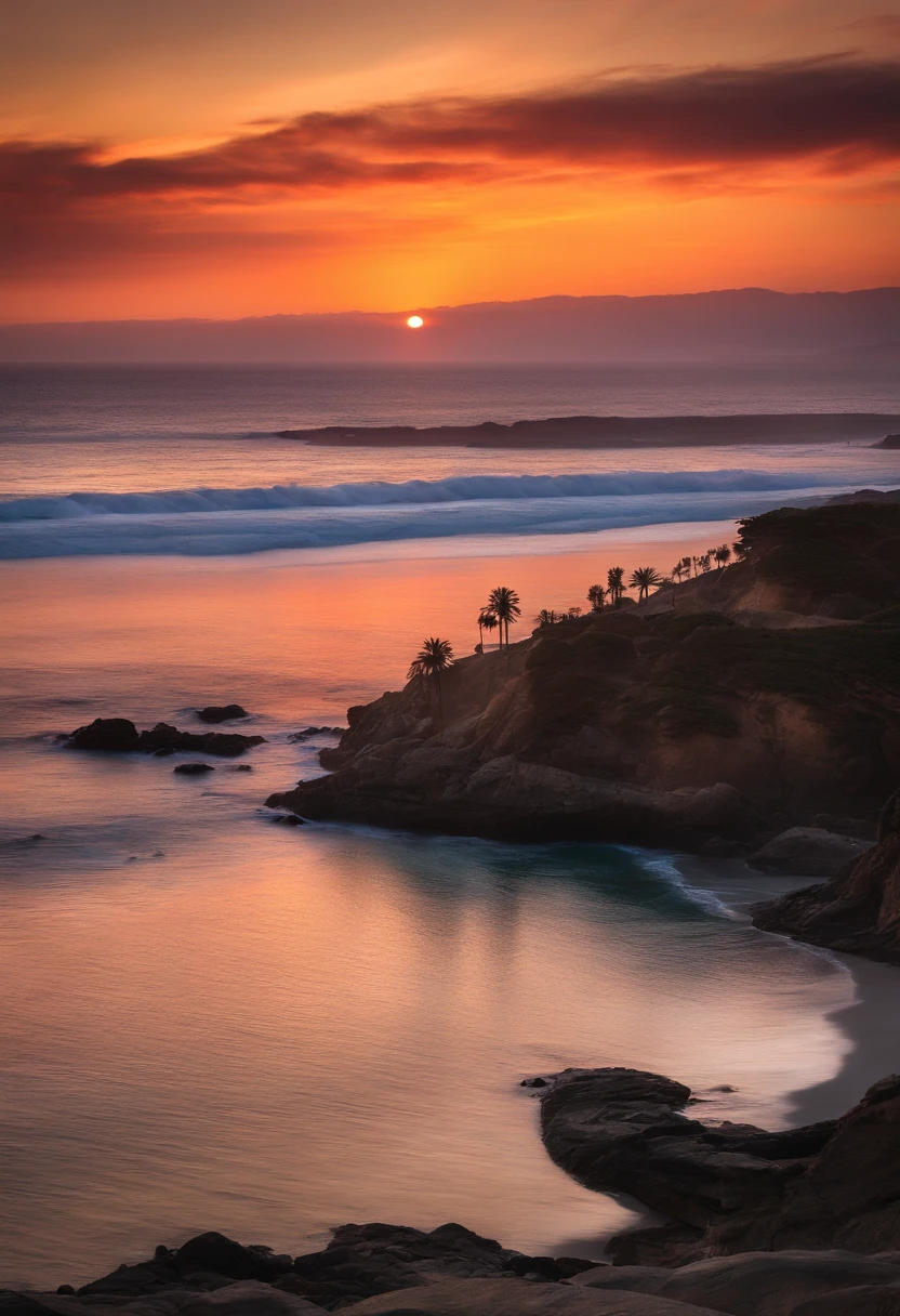 photo of laguna beach at sunset