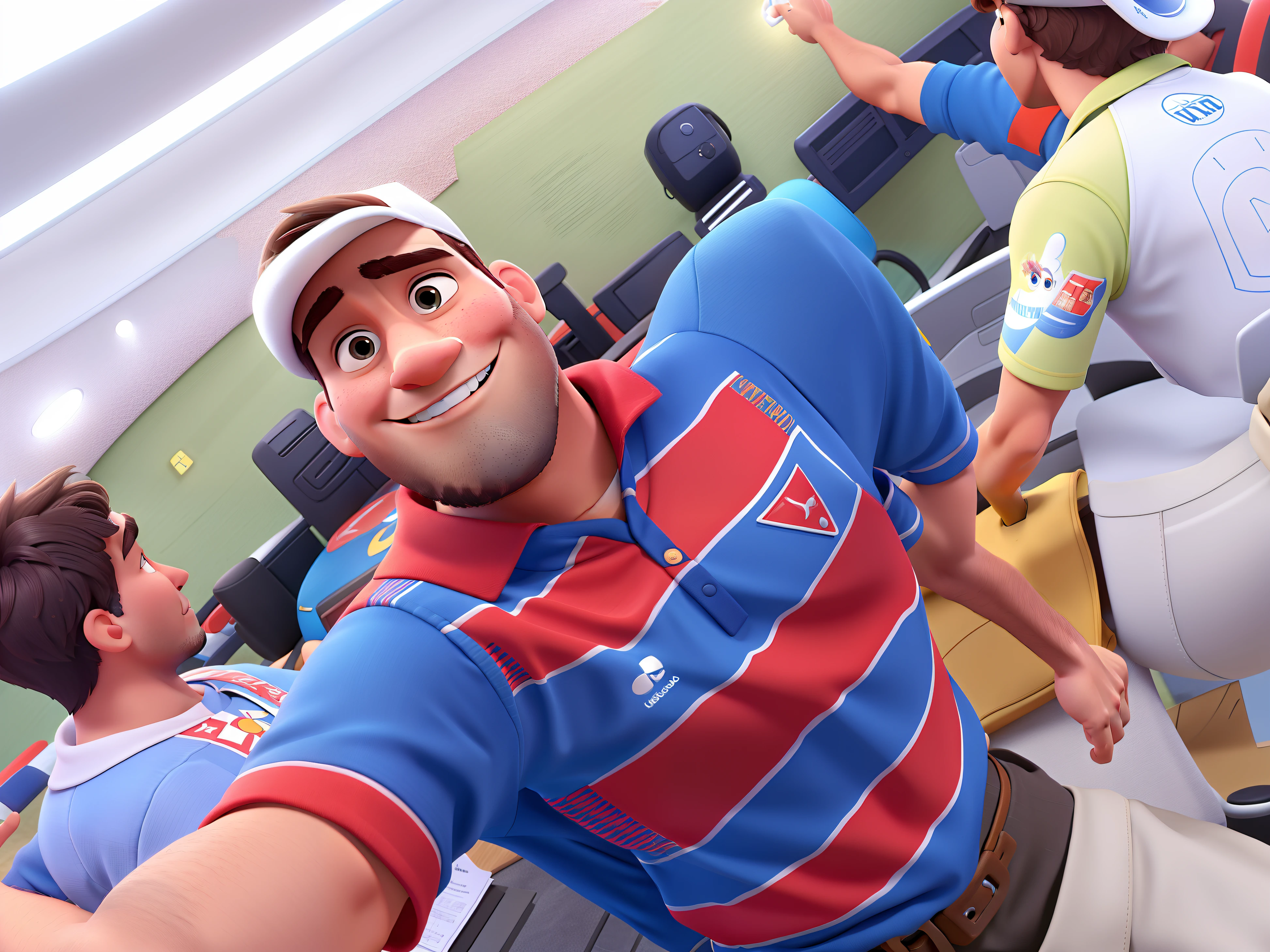 Um homem estilo Disney pixar,moreno,alta qualidade, melhor qualidade