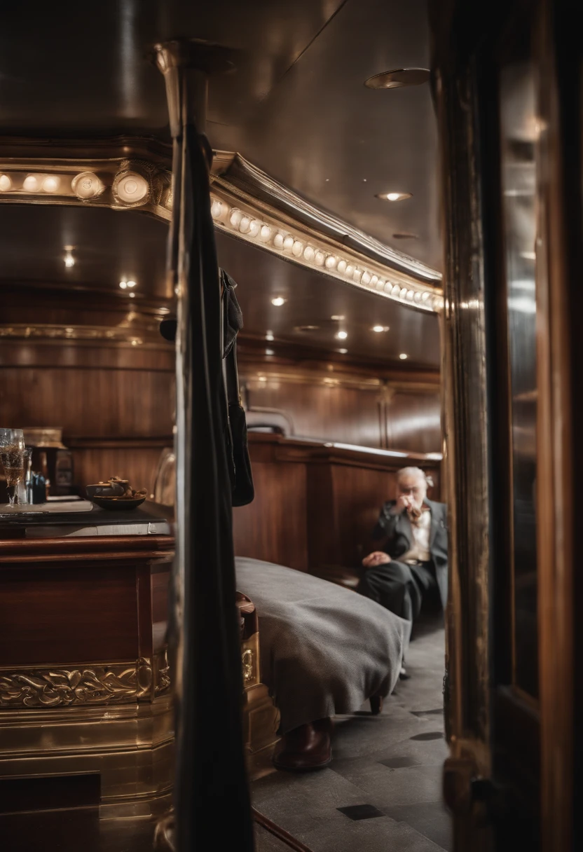 Street photography style photos of a day on the titanic
