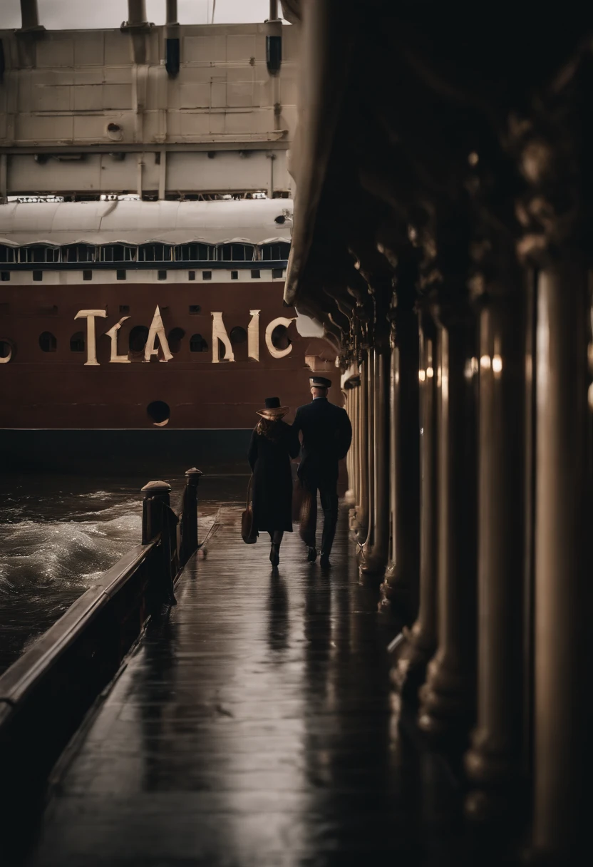 Street photography style photos of a day on the titanic