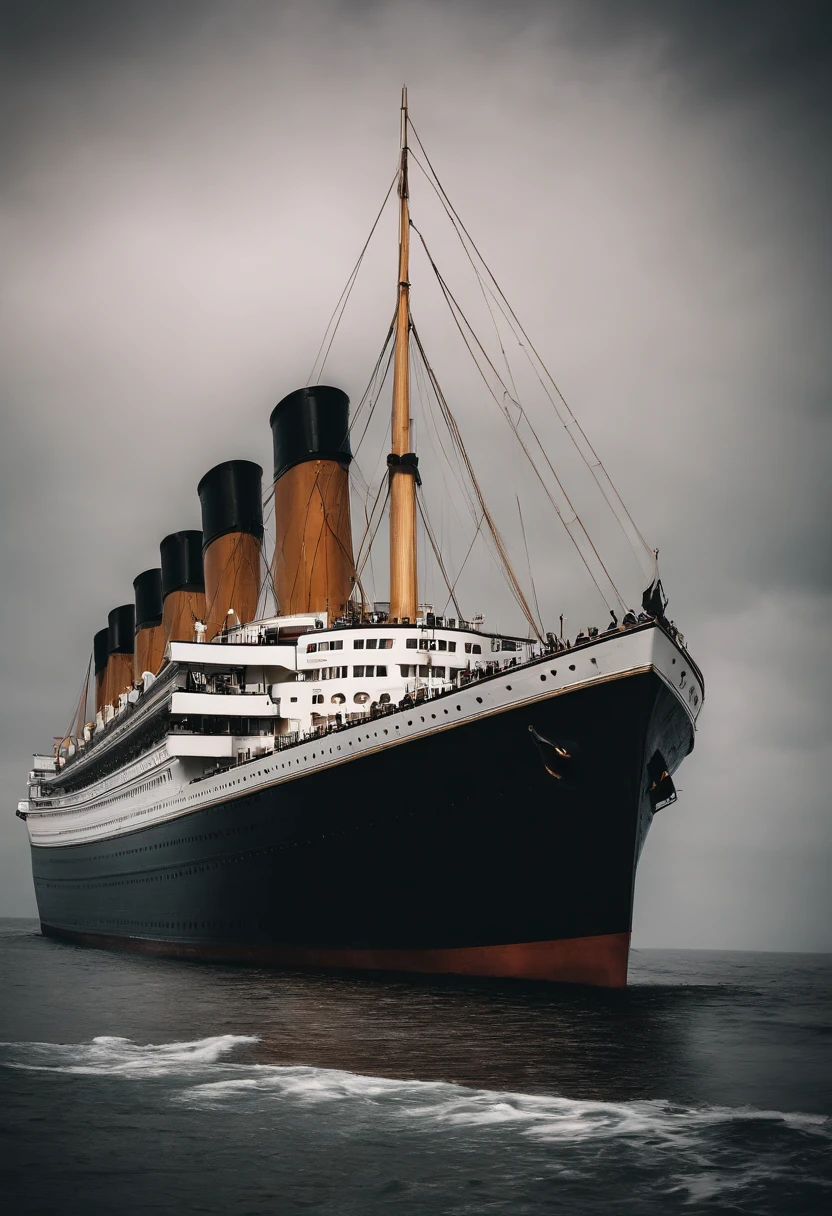 Street photography style photos of a day on the titanic