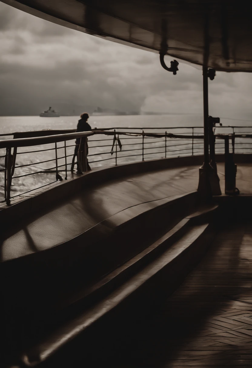 Street photography style photos of a day on the titanic