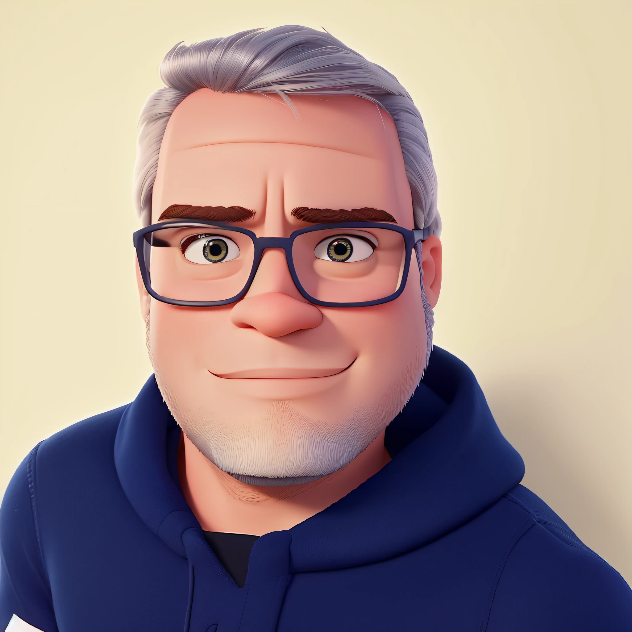 um homem branco no estilo disney pixar, alta qualidade, melhor qualidade