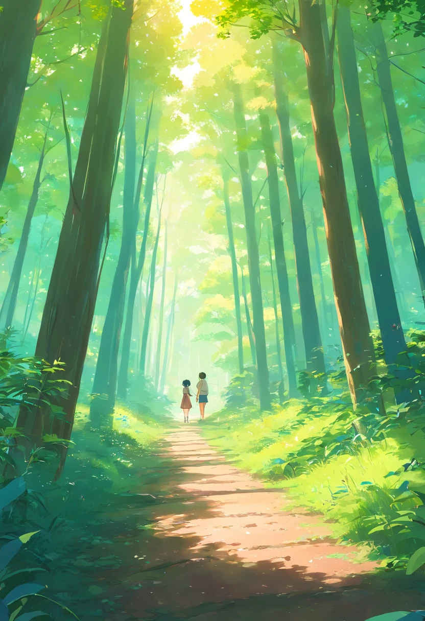 bosque, oso, paisaje hermoso