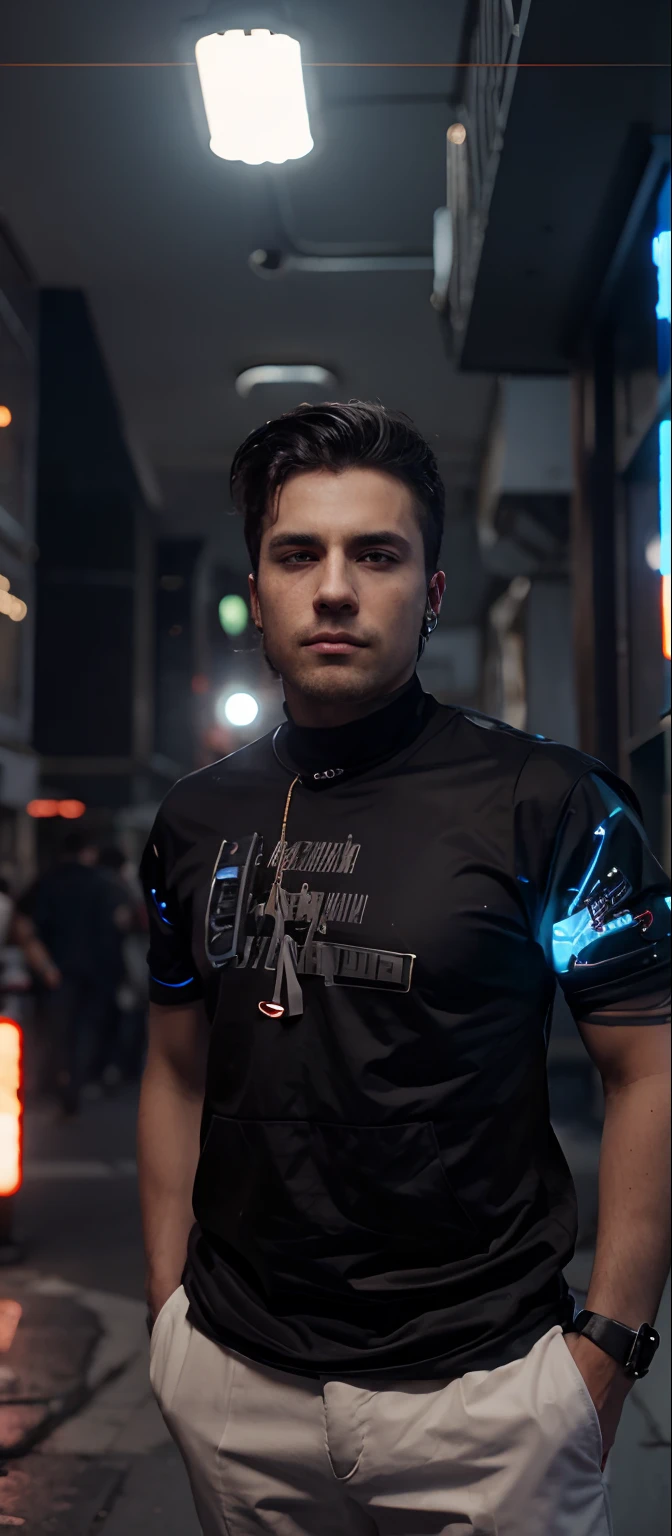 Change background cyberpunk handsome boy, 8k