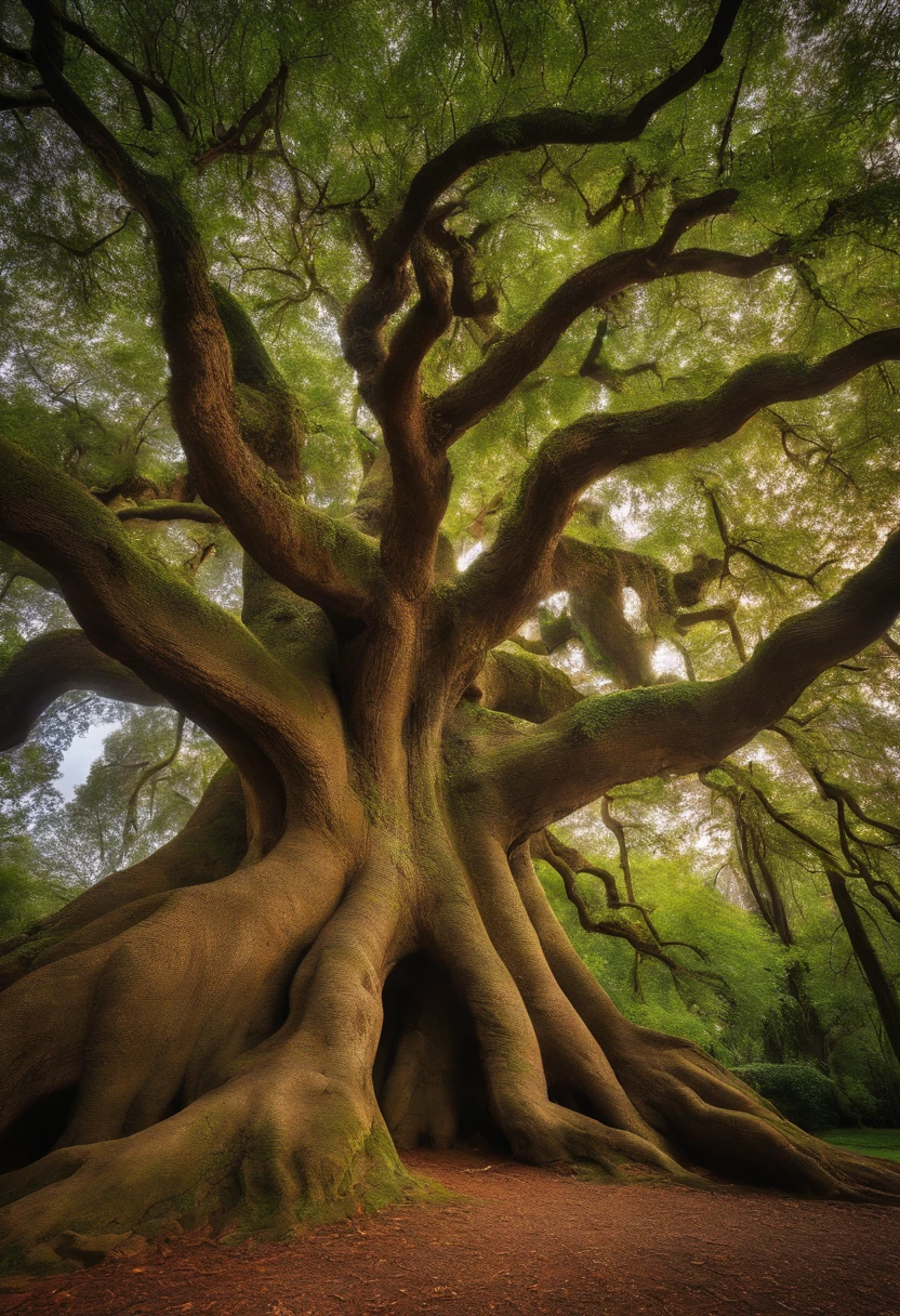 A VERY OLD MAJESTIC MILLENIAL TREE
