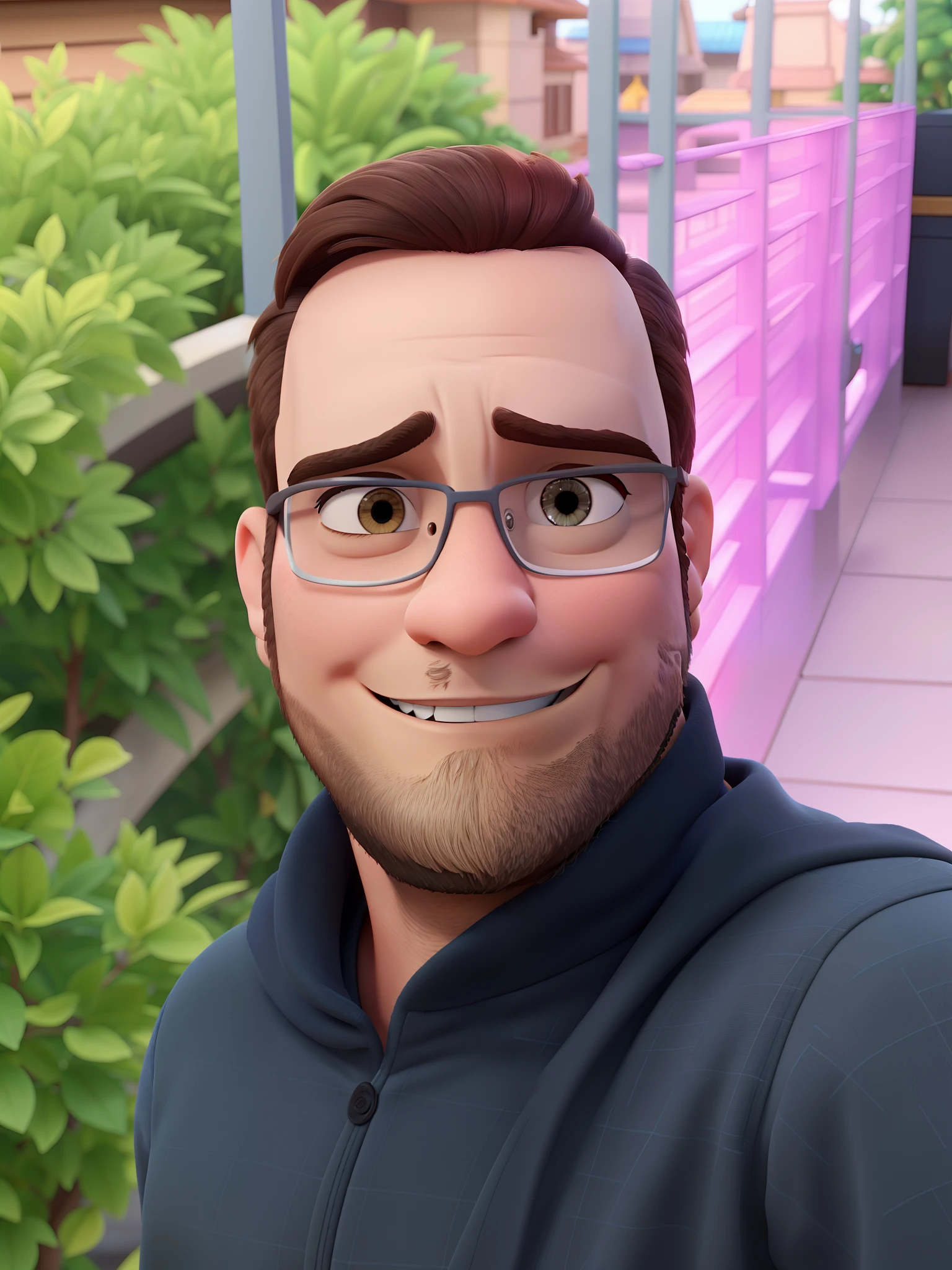 Um homem estilo disney pixar, alta qualidade, melhor qualidade