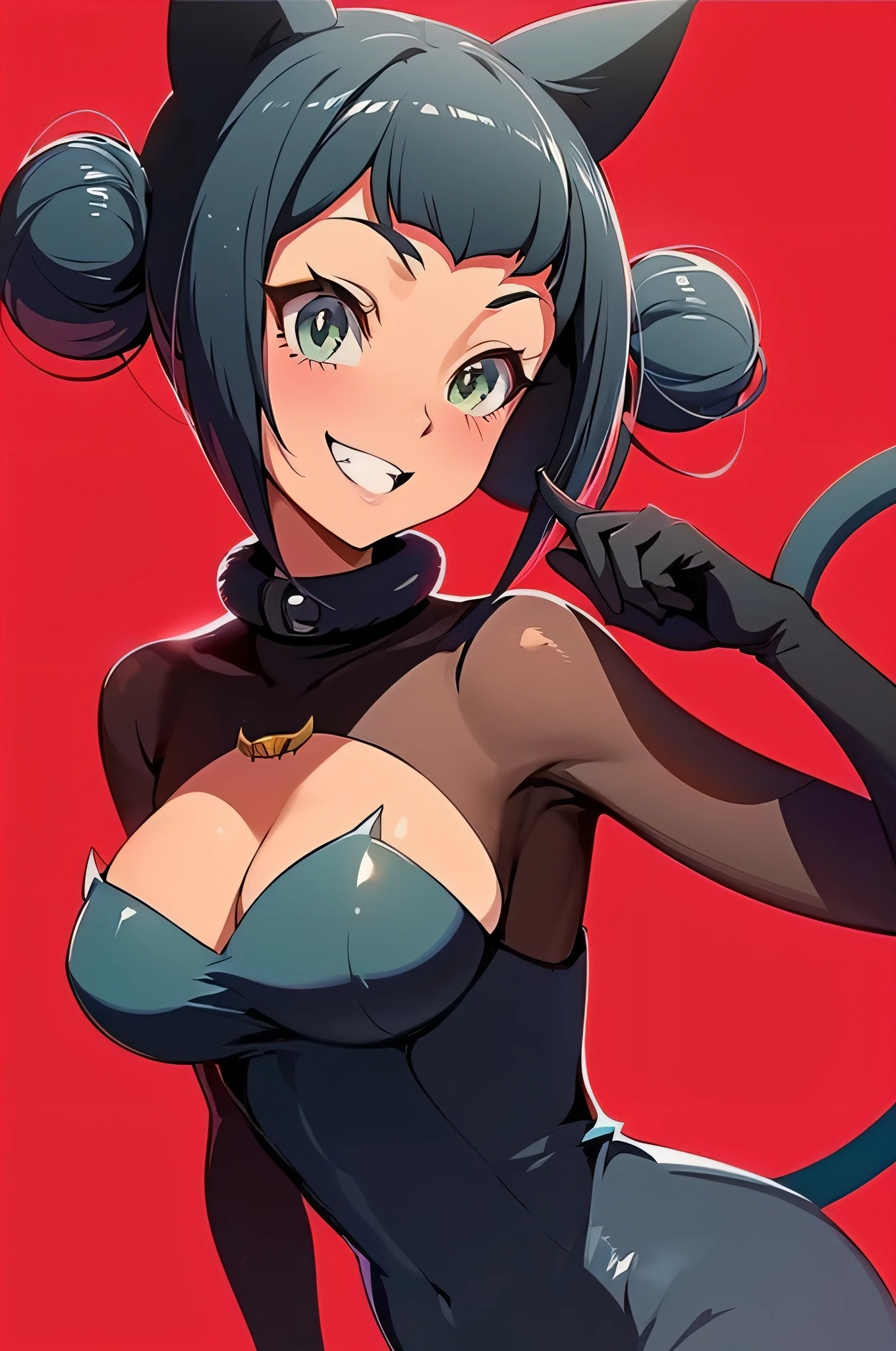 anime - style image of a woman dressed as a catwoman, extremely detailed artgerm, anigirl batman, attractive cat girl, krenz cushart and artgerm, cat girl, artgerm on artstation pixiv, artgerm lau, style artgerm, highly detailed exquisite fanart, catgirl, official character art
