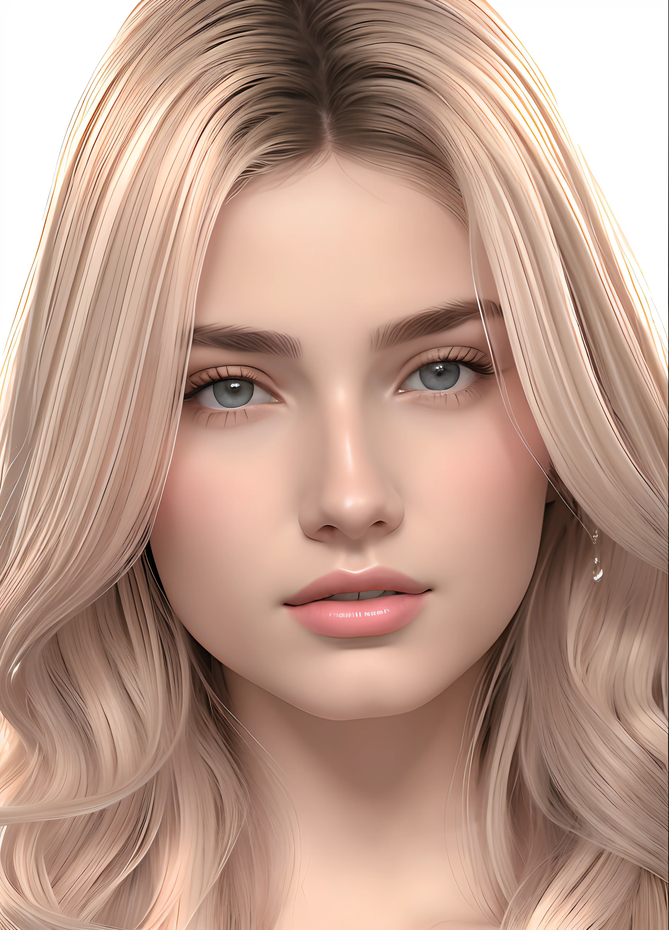 masutepiece, Best Quality, Photorealsitic, Ultra-detailed, finely detail, hight resolution, 8k wallpaper, RAW color photo, Professional, high level of detail, Beautiful blonde woman. foco nítido, awardwinning photo, Small light, Low contrast, Facial symmetry, depth of fields, Cinematic background, central image, Lights up softly, (finely detailed skin), pale skin, Realistic skin texture, Extreme skin details, (pores: 0.1), small bust with good shape, cleavage of the breast, soft colours, High contrast, Light flare, chromatic abberation,