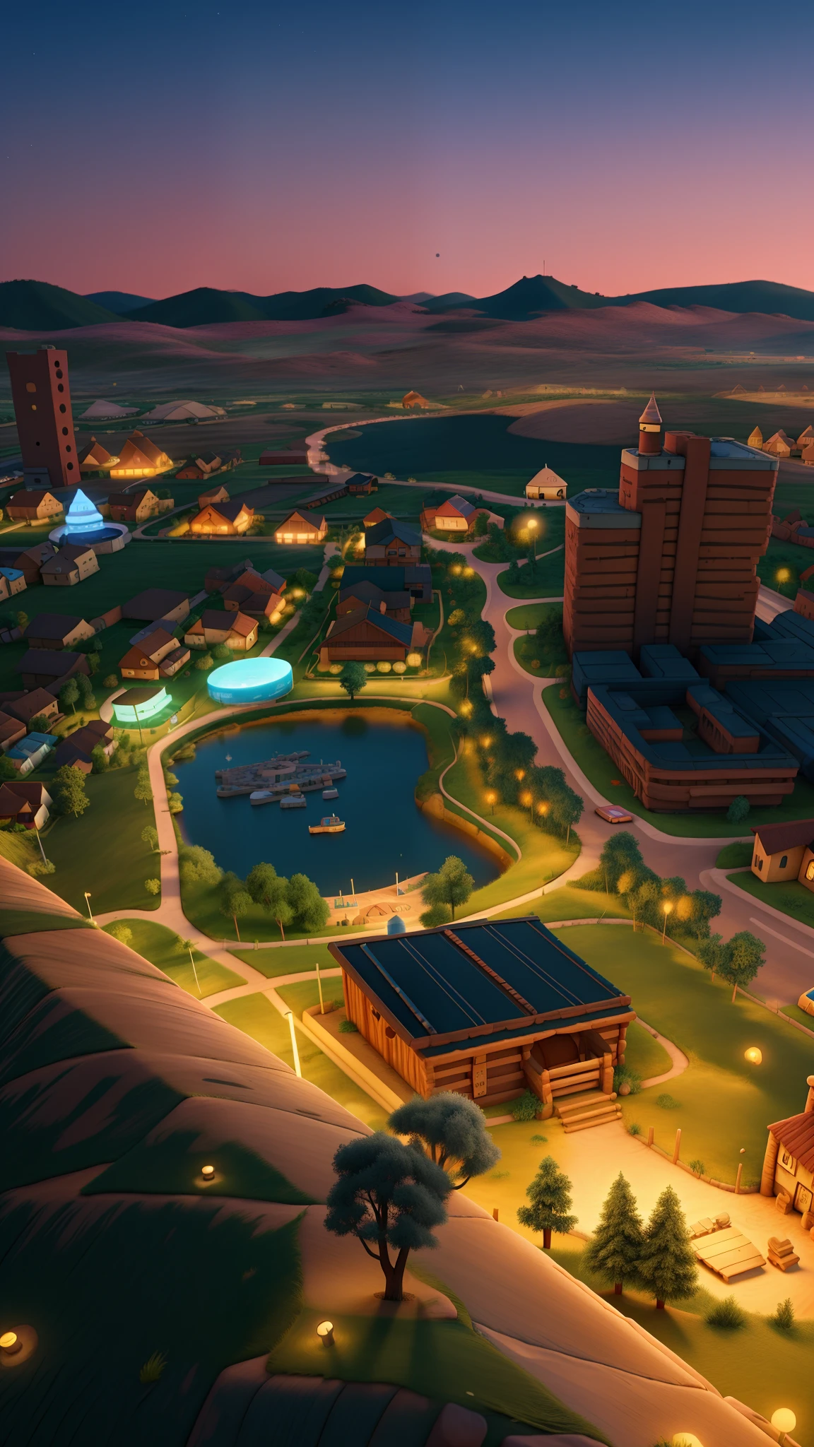 High quality disney pixar style with the text "Lages"