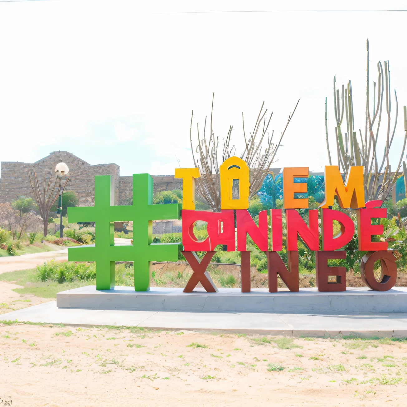 imagem com letras coloridas, fundo com imagem Disney pixar