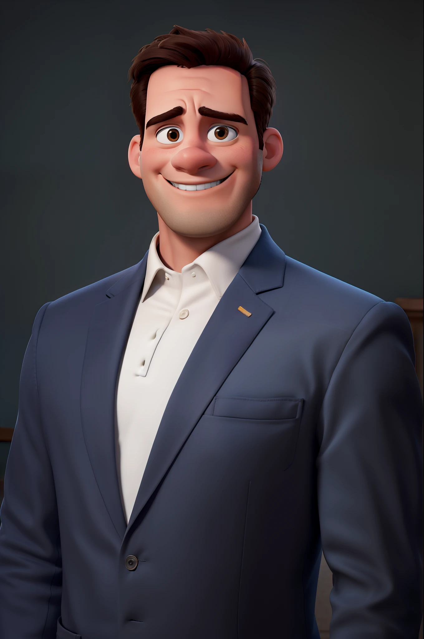 Homem branco estilo disney pixar, alta qualidade, melhor qualidade