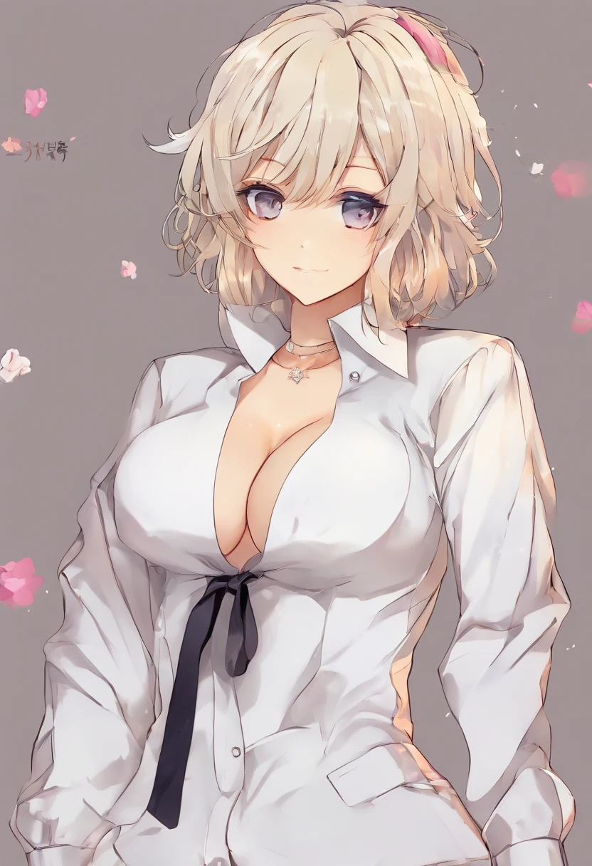 Handsome tomboy,  big , anime,  Big , (big :1.5), (:1.3)