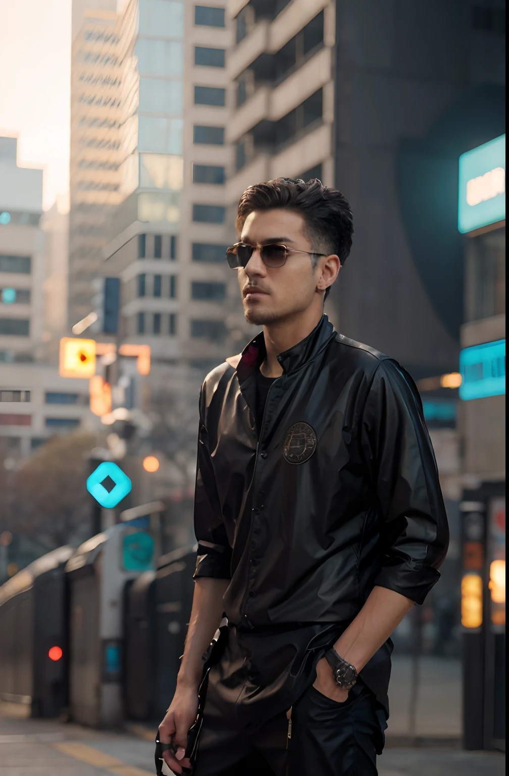 Change background cyberpunk handsome boy realistic face .8k realistic